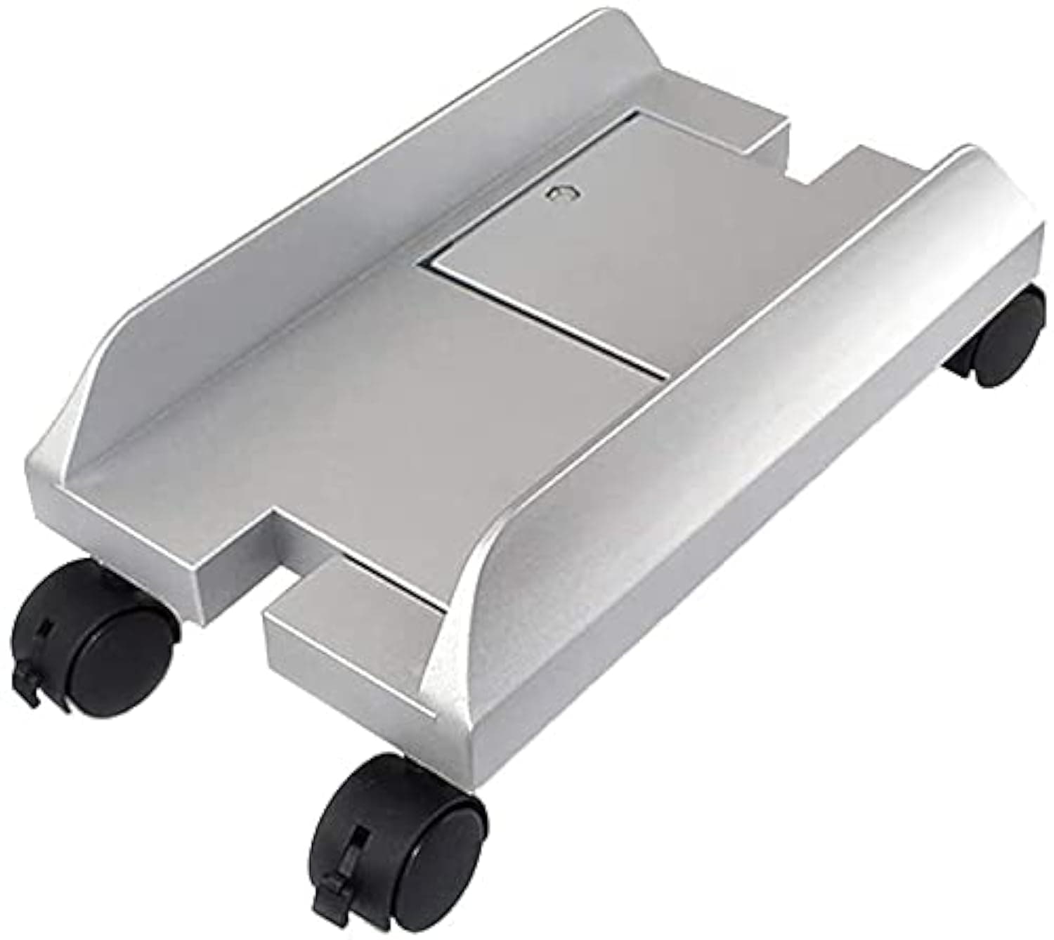 CPU Stand Mobile Desktop Tower Computer Floor Stand Rolling Caster Wheels Adjustable Width Universal PC Computer Holder Cart with 4 Caster Wheels (Gray)