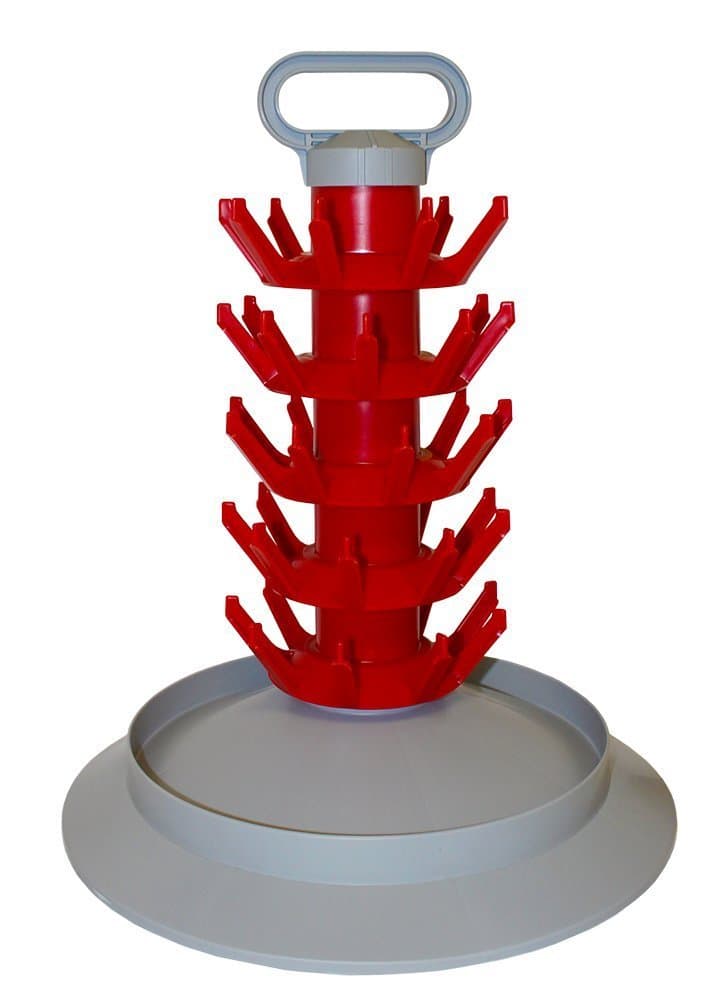 FastRack 45 Bottle Drying Tree- Econo, red (SYNCHKG028702)