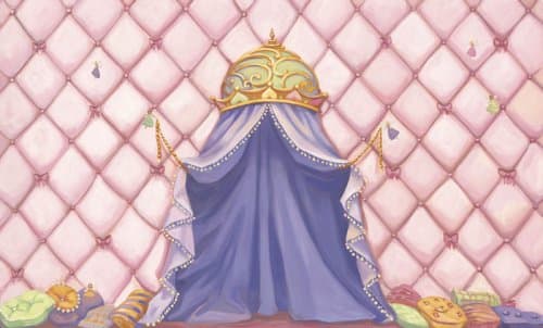 Environmental Graphics Princess Canopy Wall Mural