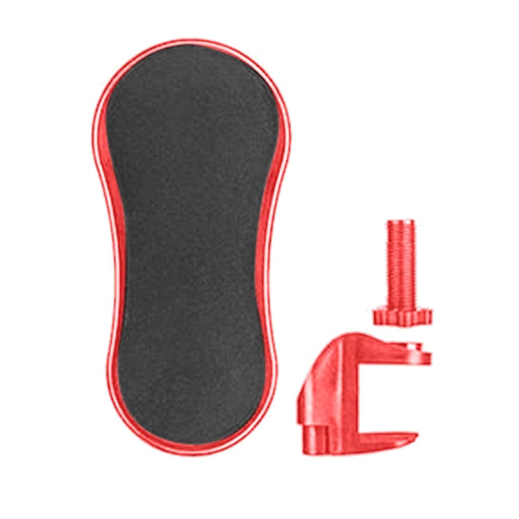 HOT1950s Adjustable Computer Wrist Rest Armrest Attachable Computer Table Arm Support Mouse Pads Arm Wrist Rests Chair Extende- Ergonomically Designed Mouse Pad Arm-Stand Desk Extend (Red)
