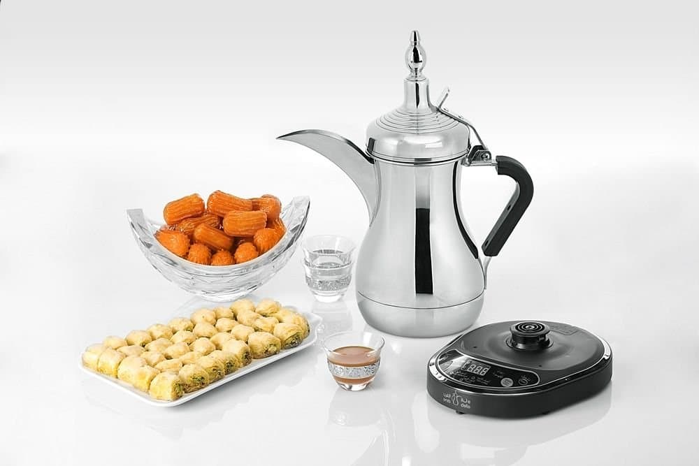 Arabic Electric Dallah Combination Automatic Coffee Maker Machine - Stanless Silver