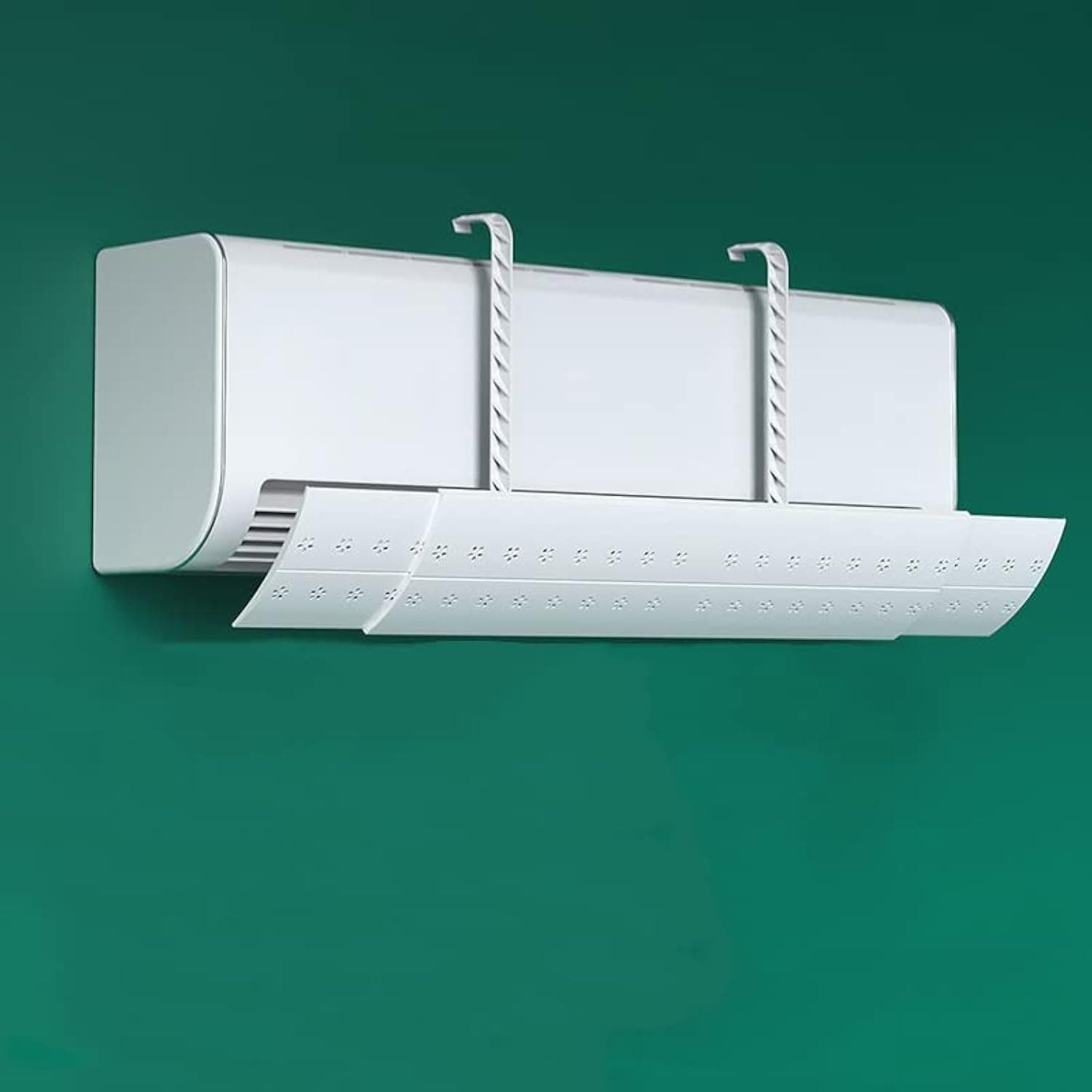 DDongdongqiang Split AC Air flow Deflector Adjustable Air Conditioner Windshield Air Conditioning Vent Deflectors,White