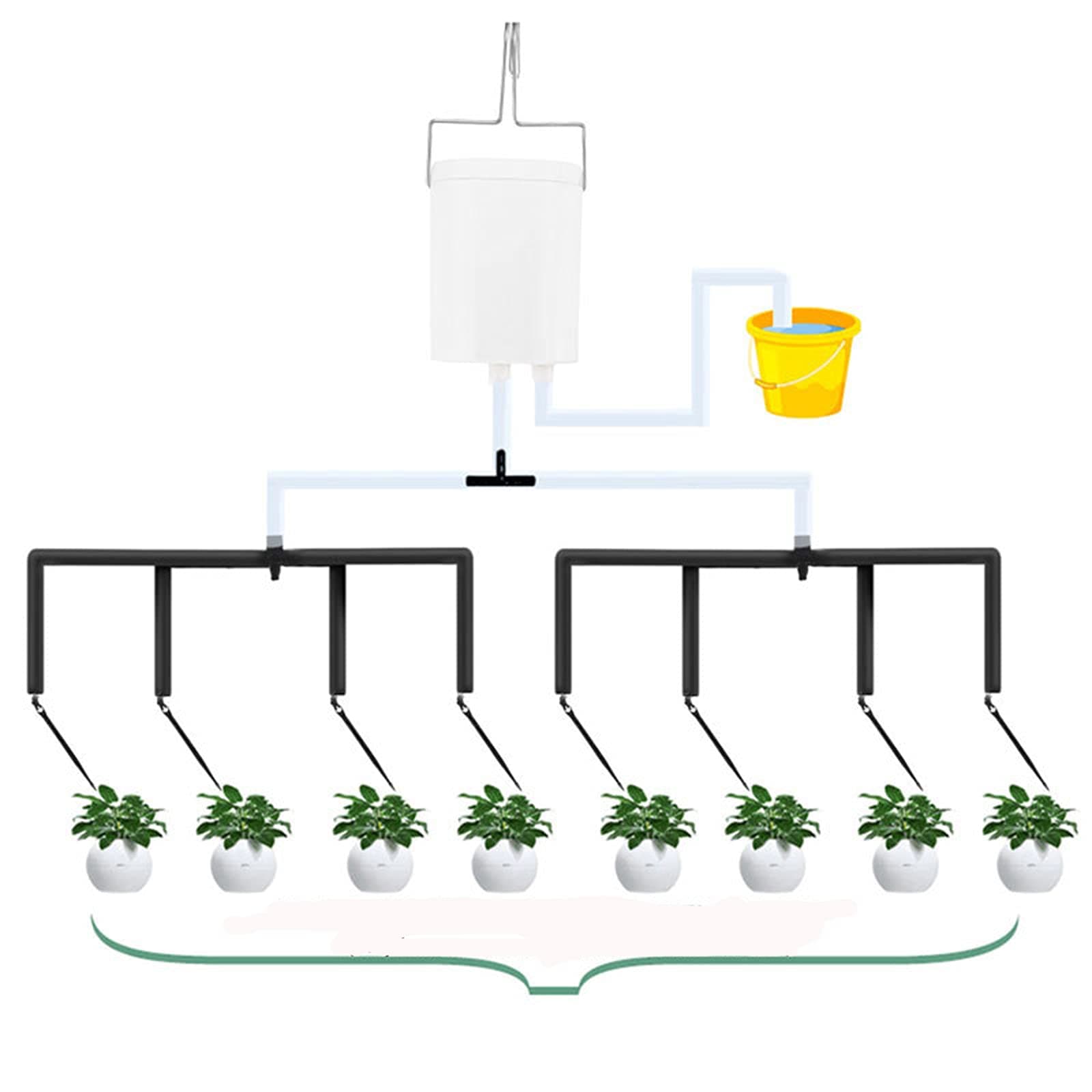 Automatic Irrigation System,Indoor Automatic Plant Watering System Automatic Waterer with Hose Drip Irrigation Kit , USB Charging, Holiday Plant Watering Devices for Indoor Potted Plants