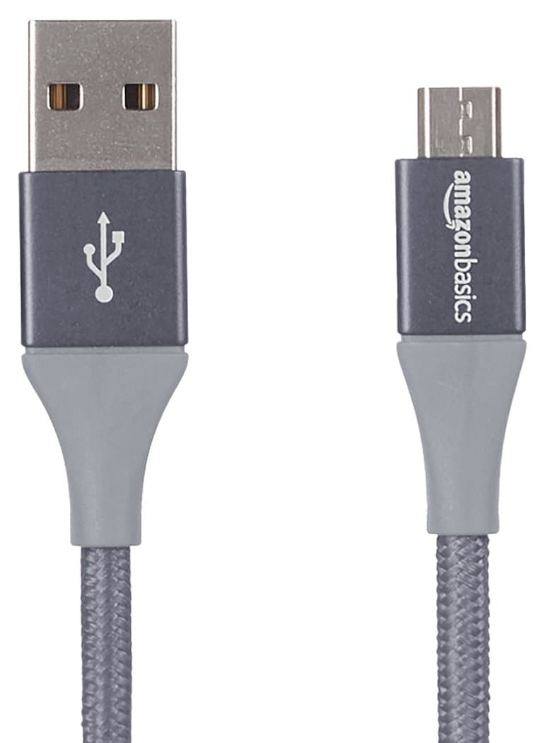 Amazonbasics Micro Usb Cable For Smartphone (Dark Grey)