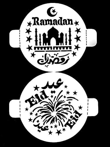 Ramadan and Eid Round Large Stencil Set