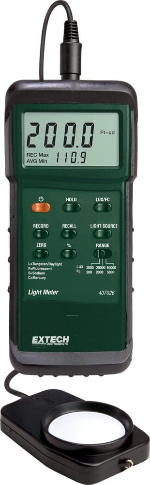 Instruments 407026 Heavy Duty Light Meter with PC Interface