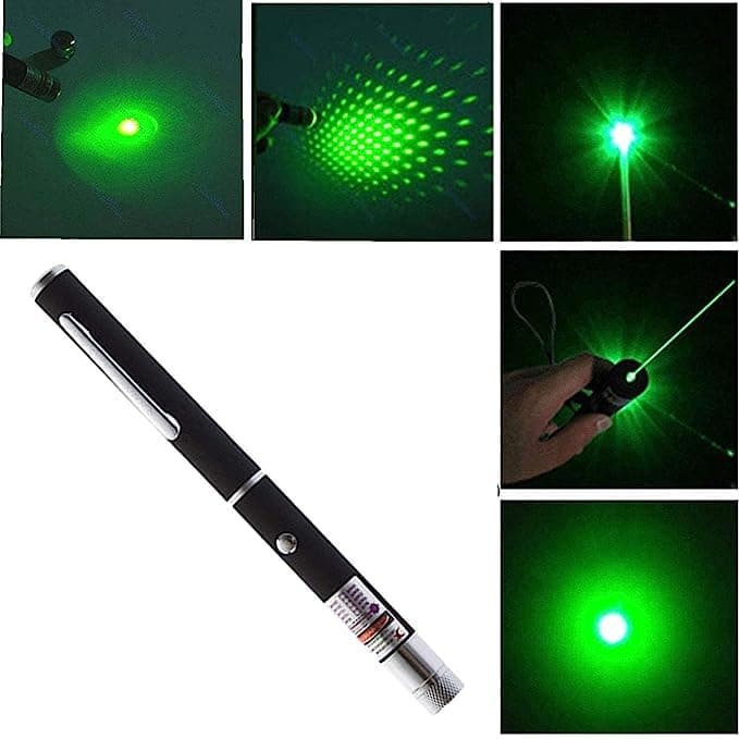 ComerttY Comert Green Multipurpose Laser Light Disco Pointer Pen Beam With Adjustable Antena Cap To Change Project Design For Presentation For Kids Toy(Laser-123)