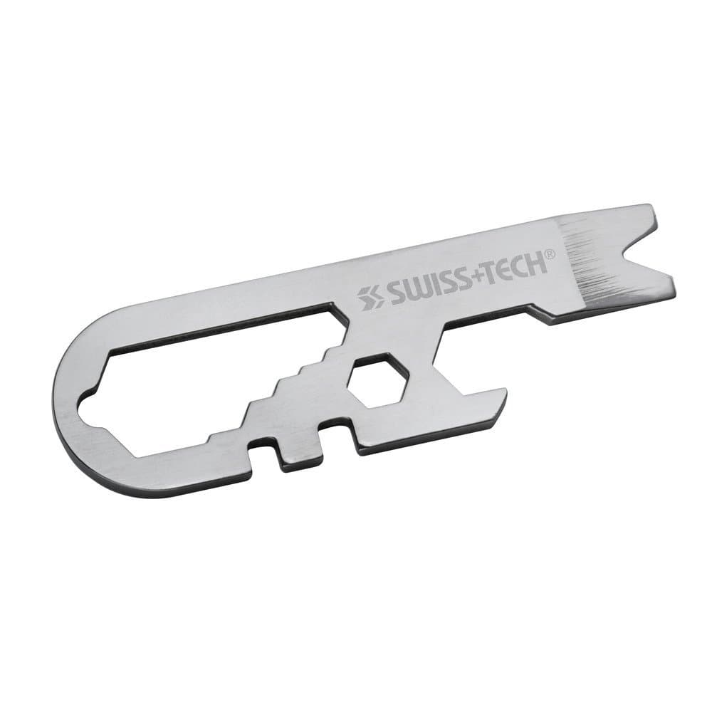 Swiss + Tech Micro Wrench Multi Tool Keychain Camping Auto Hardware