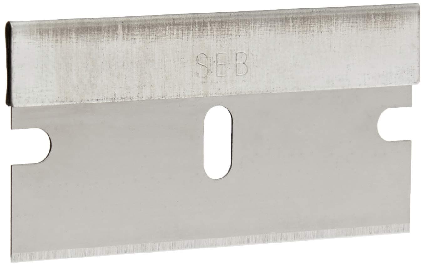 Single Edge Razor Blades for Scraper, Box Cutting, 100 count with Clam Shell Storage