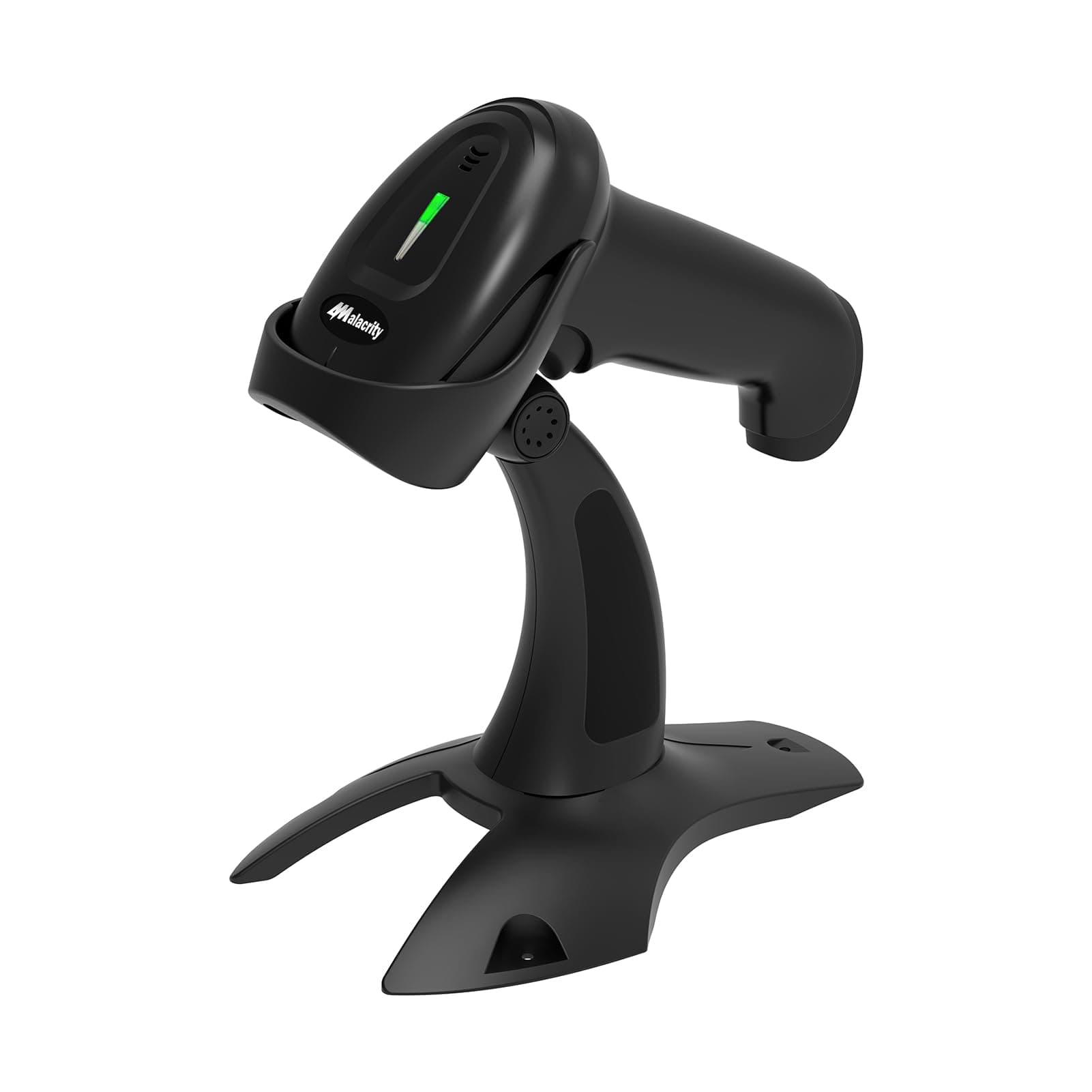 Alacrity 2D Wireless Barcode Scanner with Stand,1D 2D QR Digital/Screen Codes Supported,Handsfree Barcode Reader for Computer/Laptop/Windows/Mac,9200DAS