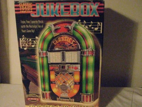 1940's Replica Desktop Mini AM/FM/CD Jukebox