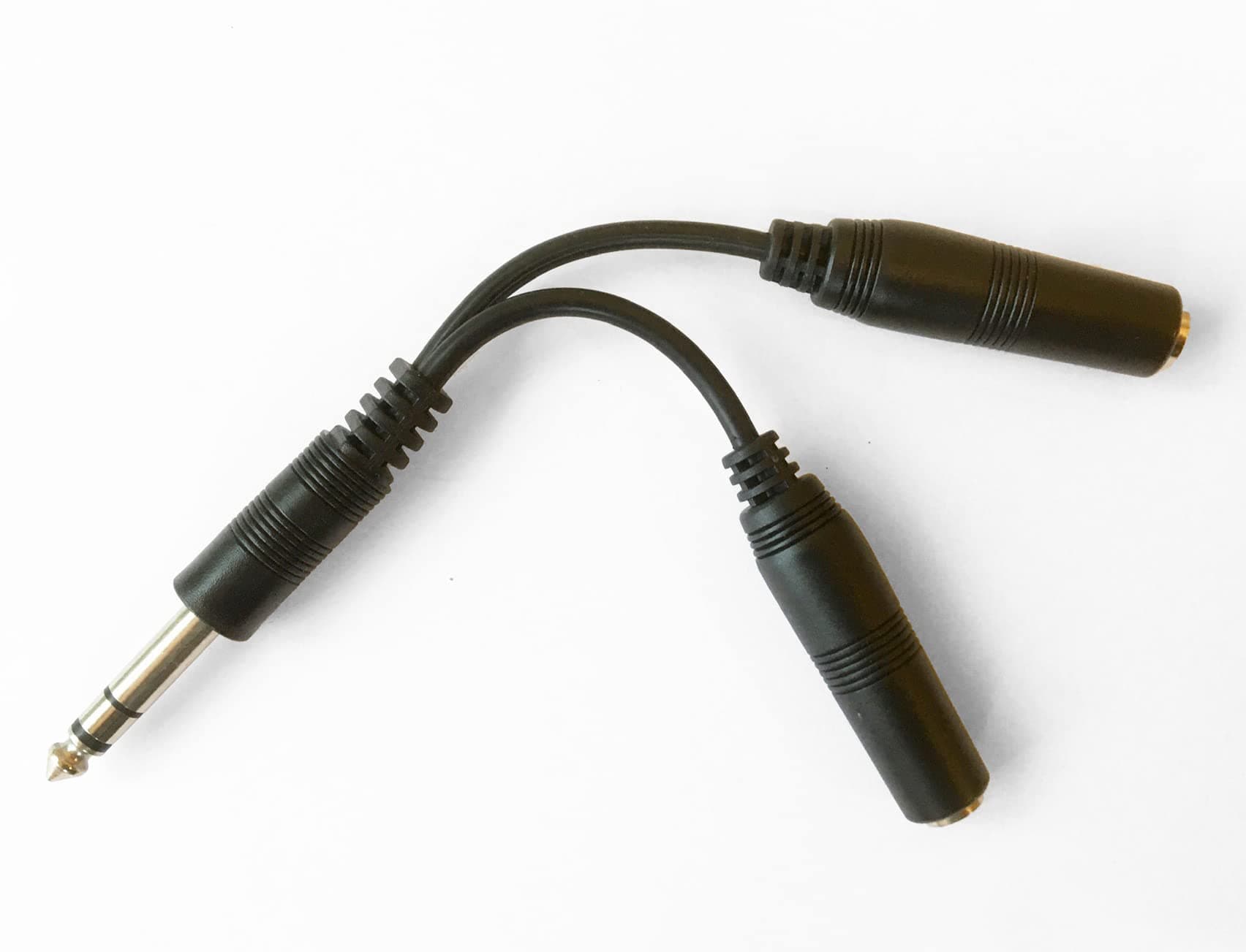 Silverline Y Cable Drum Splitters Compatible with Alesis V-Drums - Stereo TRS Male to 2X Mono TS Females