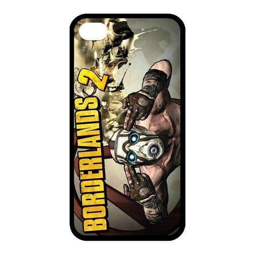 icasesstore (334bi4) Borderlands 2 Pattern RUBBER Case for Apple iPhone 4 4S TPU