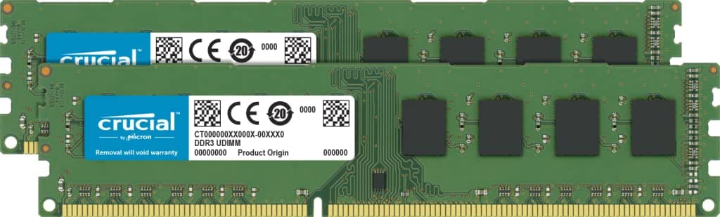 Crucial CT2K102464BD160B 16GB DDR3L 1600MHz memory module