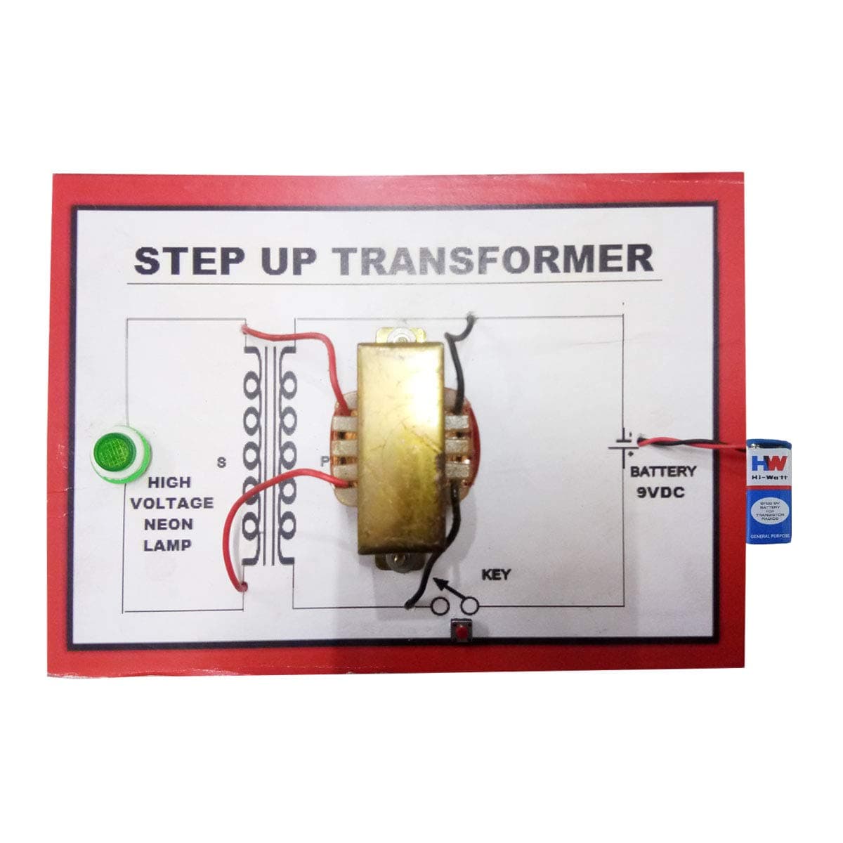 Step Up Transformer Physics Project Working Model Class 10 &12 Student Learning DIY Kit.