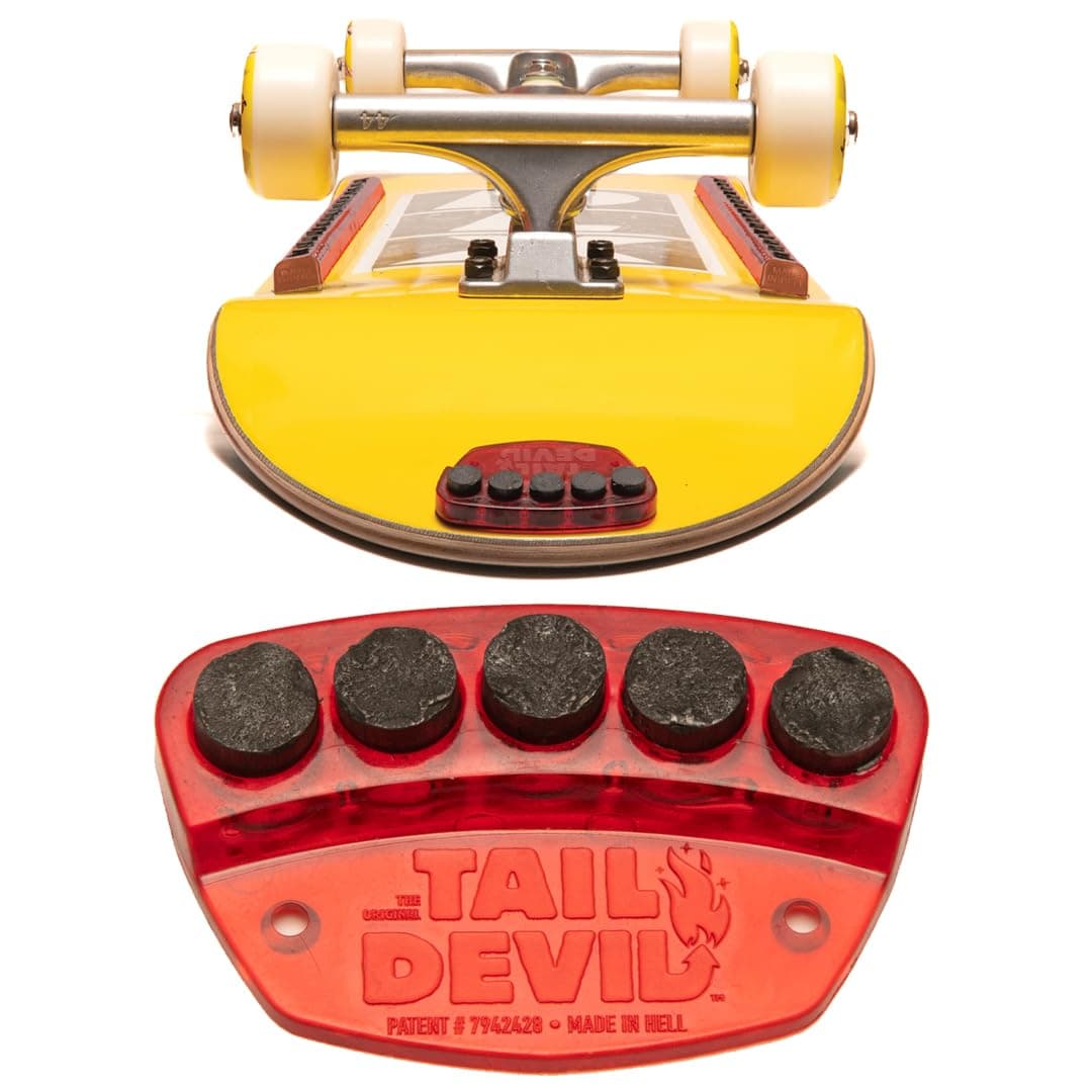 THE ORIGINAL TAIL DEVIL SPARK IT UP! Plastic Tail Devil Skateboard Spark Plate|Sparks For Your Skateboard|Ultimate Skateboarder'S Accessory|A Tail Plate Attachment For Cool Sparking Effect(1 Pack)Red