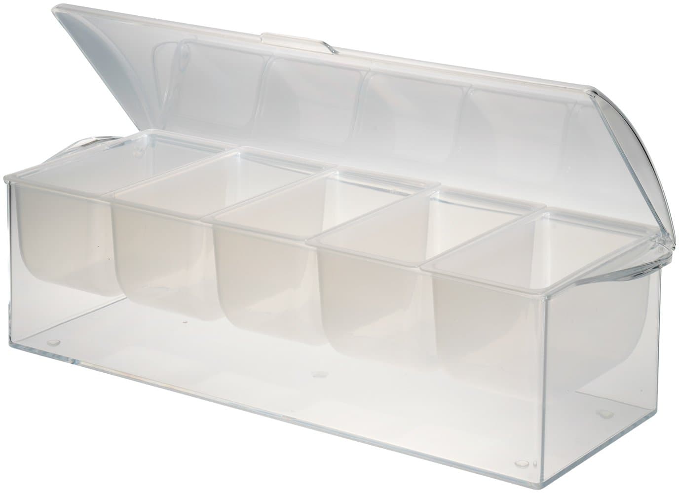 Chilled Condiment Server with 5 Removable Containers.