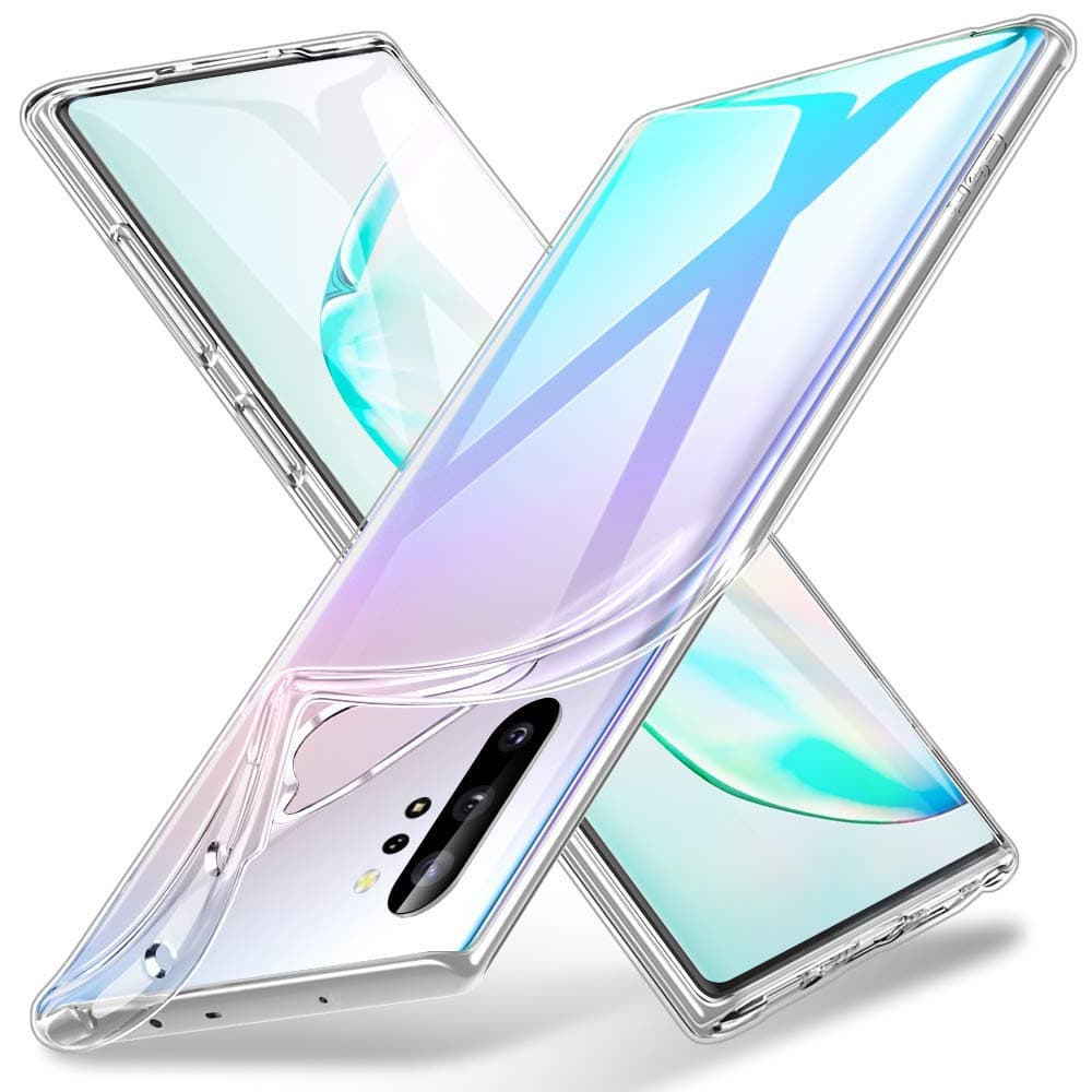 ESR Essential Zero Compatible with Galaxy Note 10 Plus Case, Made with Slim, Clear, and Soft TPU, Flexible Silicone Case for The Samsung Galaxy Note 10+ / 10 Plus /5G 6.8-inch (2019), Jelly Clear
