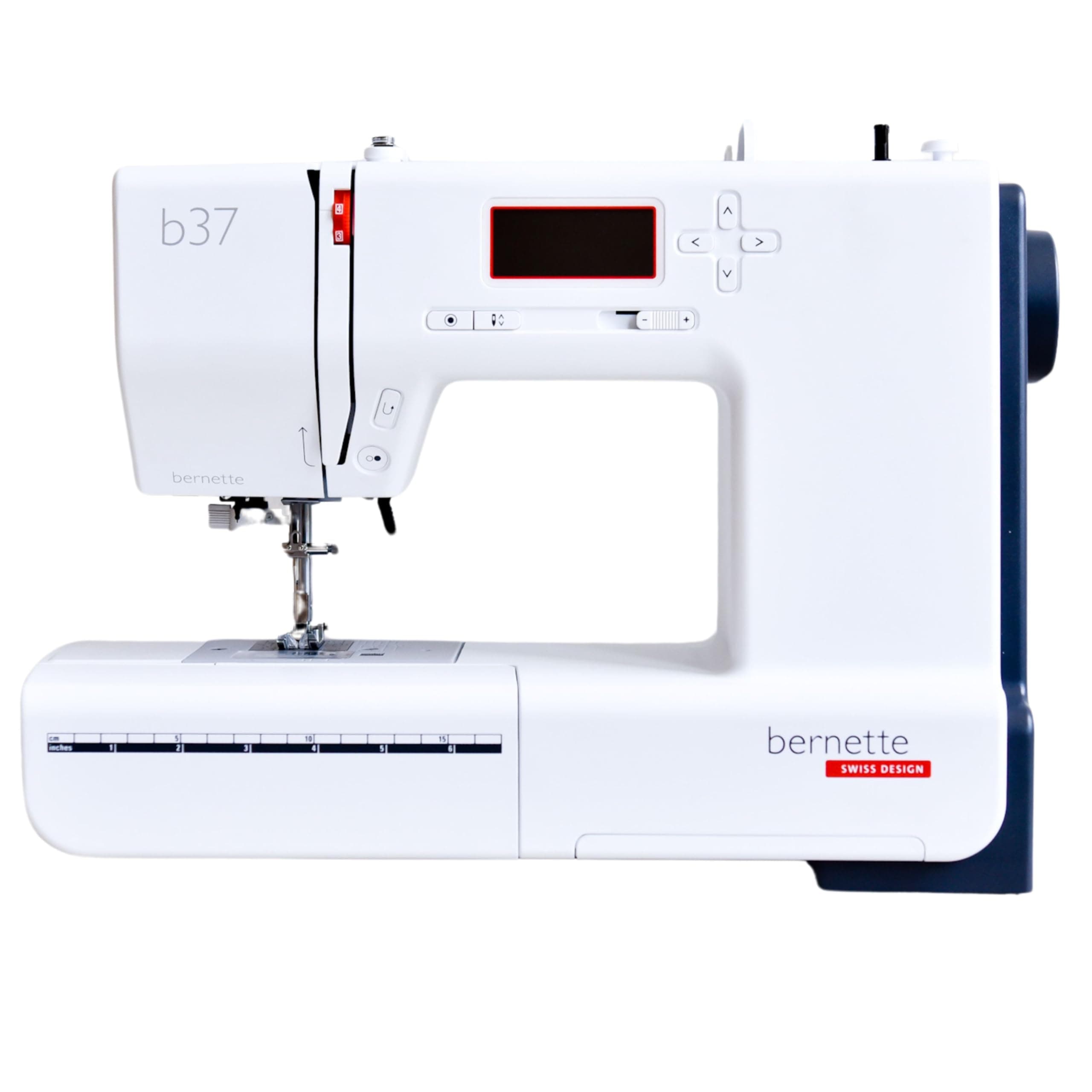 Bernette B37 Computerized Sewing Machine with LCD Display | Advanced Sewing & Quilting | 50 Stitches, One-Step Buttonhole, Automatic Needle Threader, Free Arm, LED Light |Adjustable Stitches