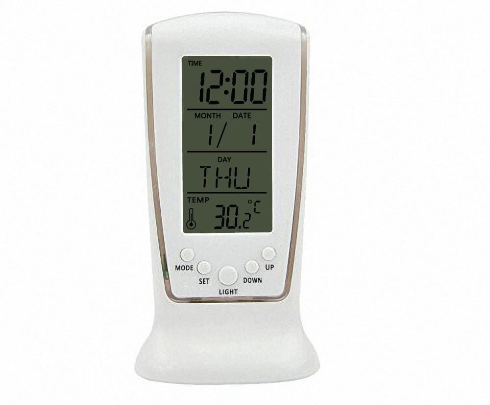 Weeks2010 Large Screen LCD Clock - Table or Wall Clock - Dimmable LCD Display - Great for Elderly People, Offices, Conference Rooms, Lobbies and School Classrooms - Huge 2.7in