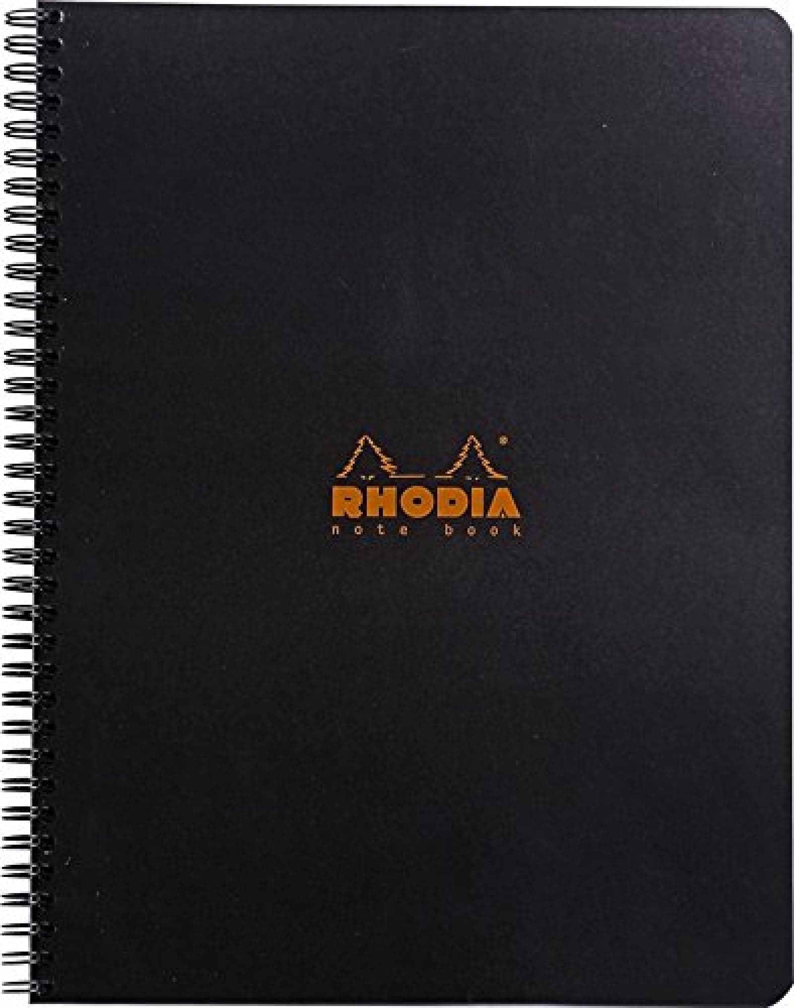 Wirebound Notebooks - Lined w/ margin 80 sheets 8 1/4 x 11 3/4 in. - Black cover