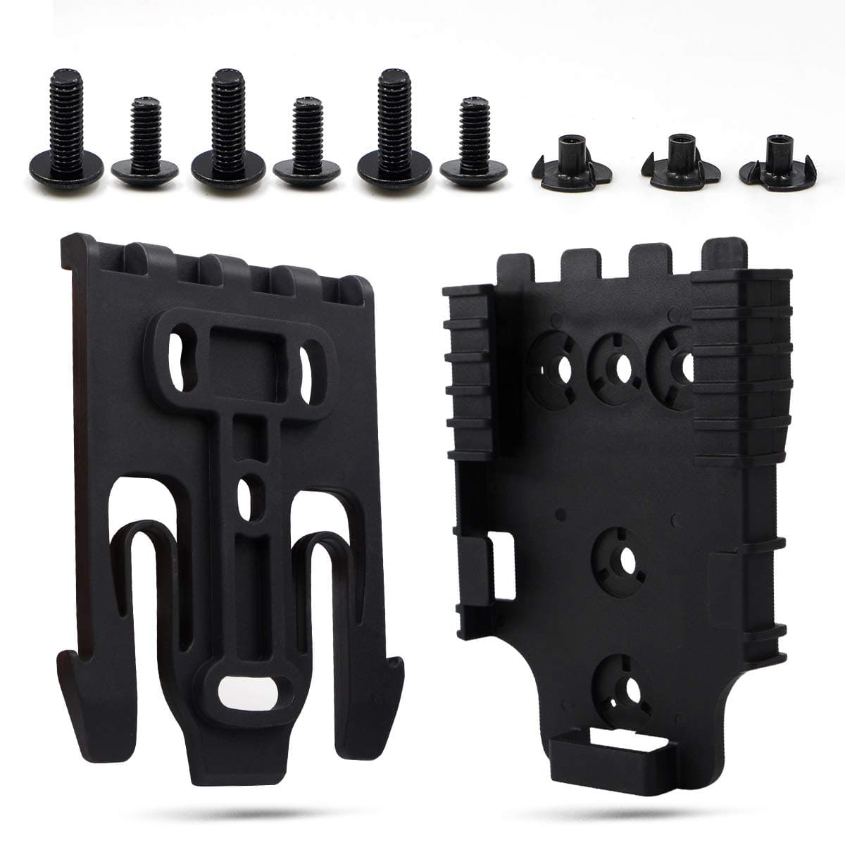 Quick Locking System Kit with Duty Receiver Plate and Duty Holster Locking Fork 6 Packs Installing Screw