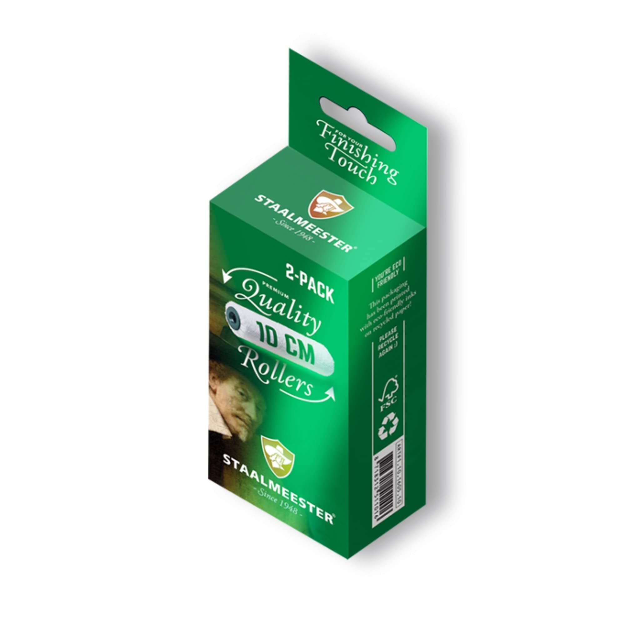 10cm Micro Fibre Roller-2 Pack