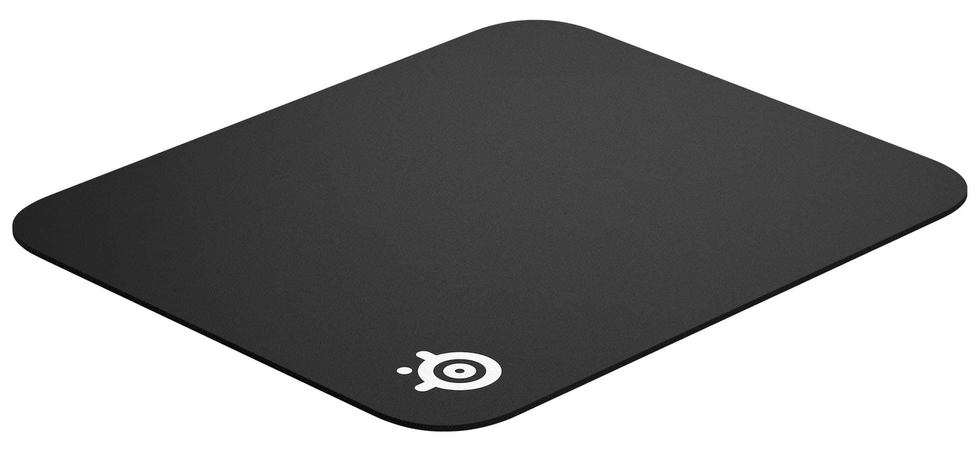 QcK Mini Cloth Gaming Mouse Pad - Micro-Woven Surface - Optimized For Gaming Sensors - Size S (250 x 210 x 2mm) - Black