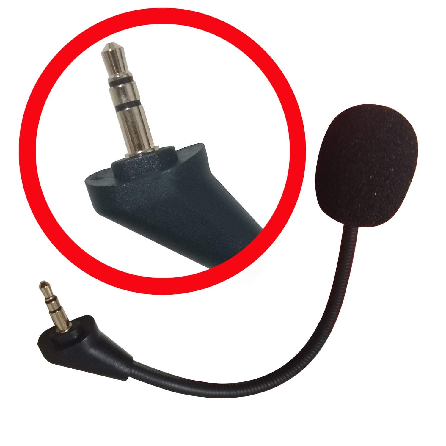 Replacement Microphone for HyperX Cloud Alpha CloudX Core Gaming Headset 3.5mm Replacement Mic for Headphone (Alpha)