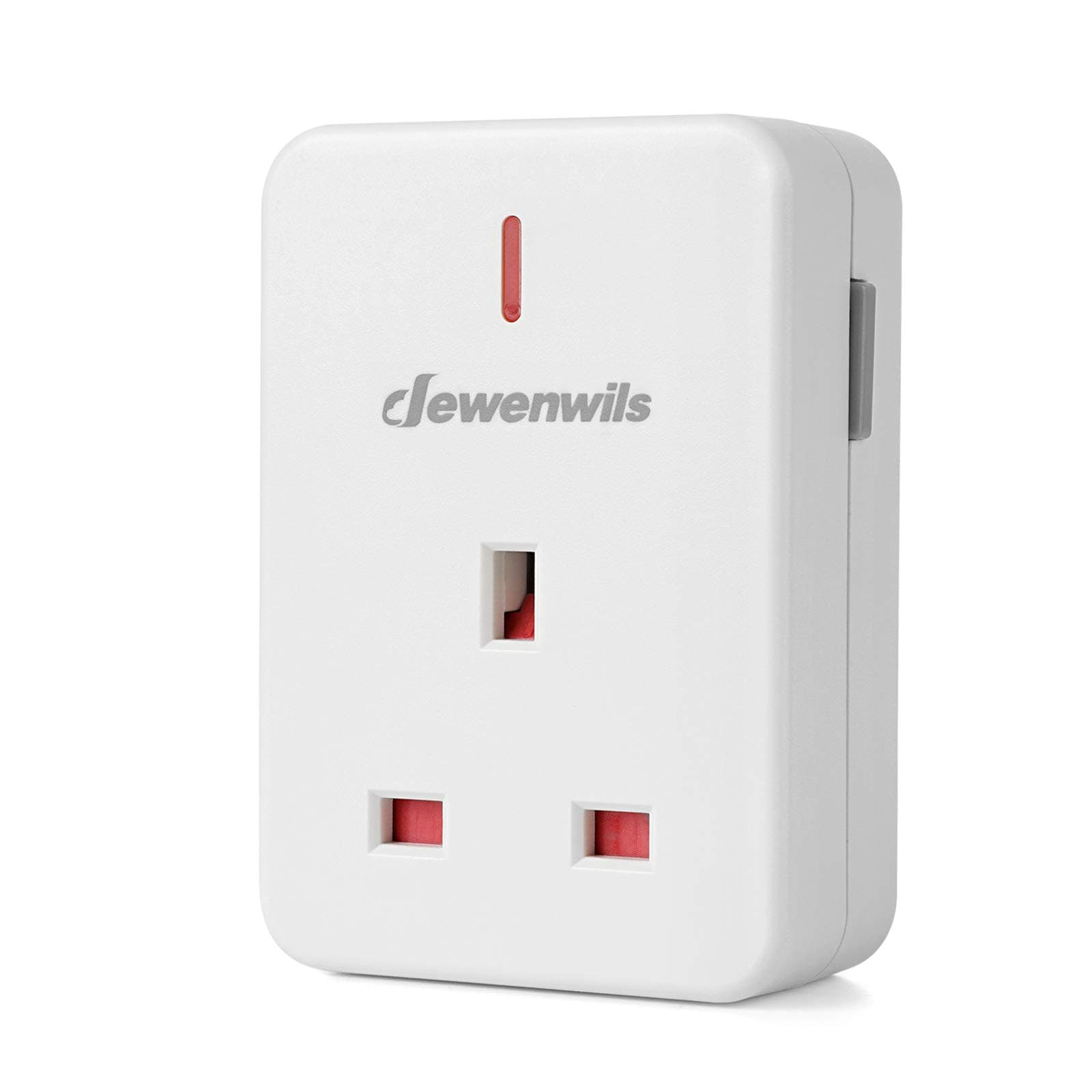 Single Remote Control Plug Socket Receiver UHRS103A-O1 without Remote (1 Programmable Socket Plug Only) for the same type DEWENWILS remote control products purchased after November 2021
