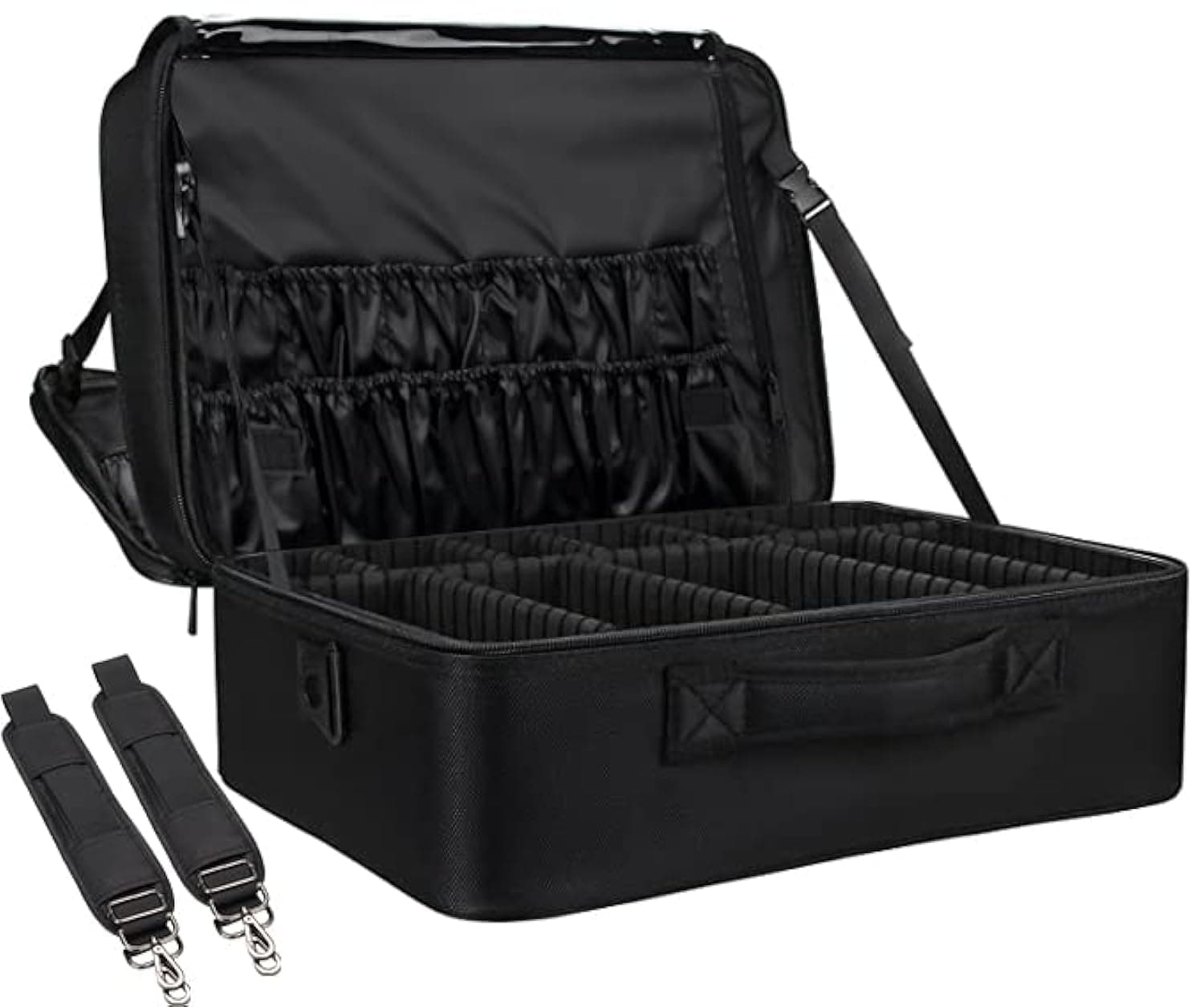 Relavel Rolling Makeup Case, Makeup Backpack Professional Makeup Artist Train Case