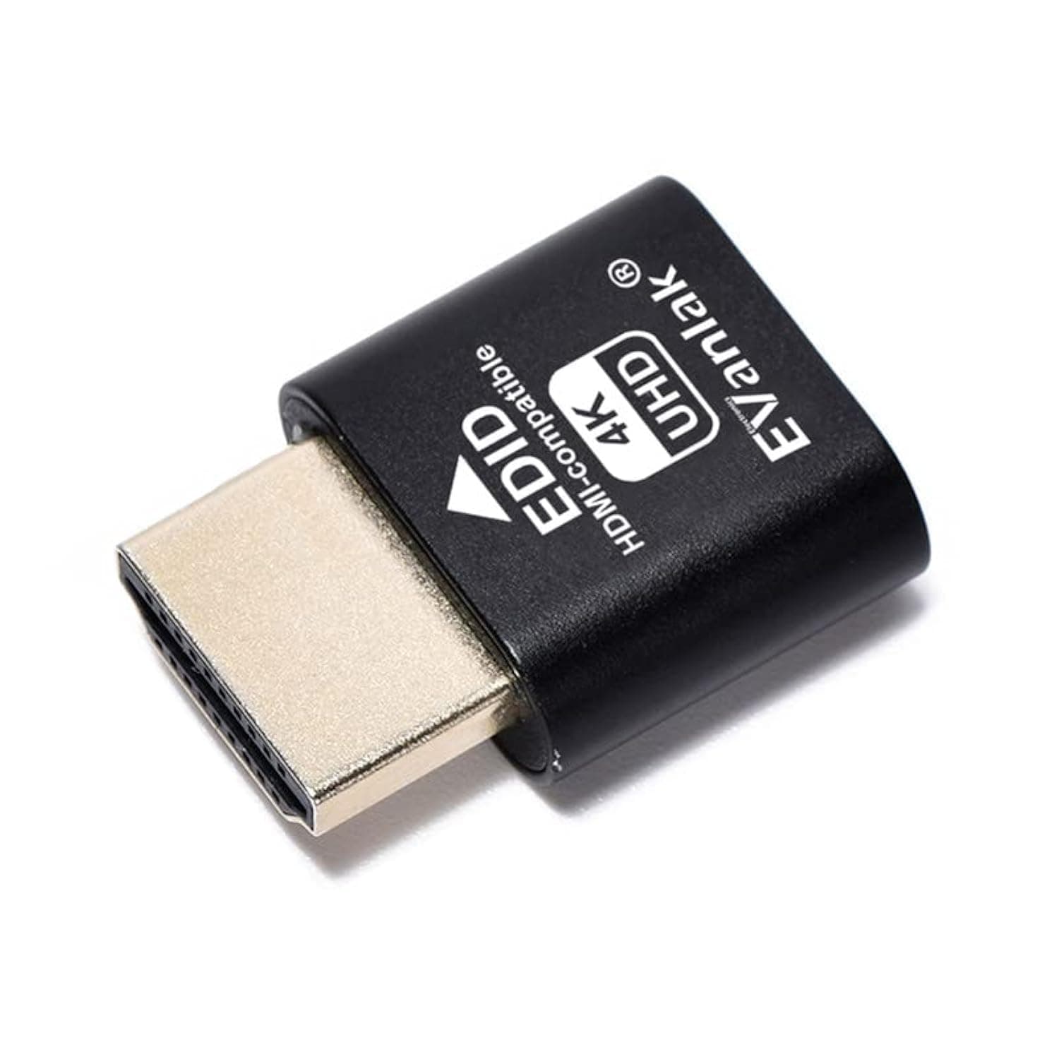 HDMI Dummy Plug Headless Ghost Display Emulator Premium Aluminum PC(Fit Headless-3840x2160@60H New 3RD)-1Pack