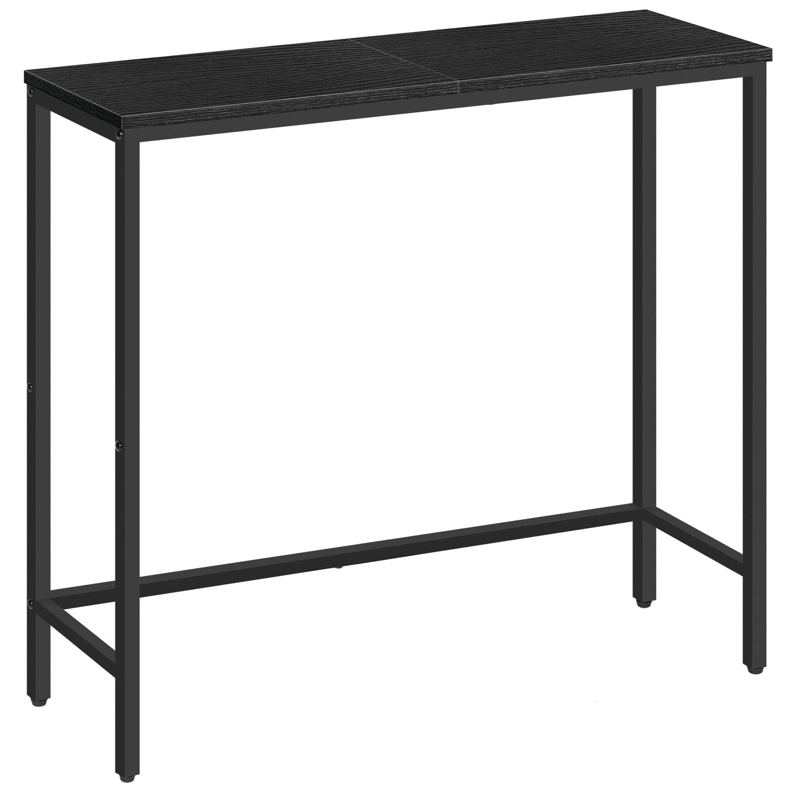 HOOBRO Narrow Console Table, 29.5" Small Entryway Table, Thin Sofa Table, Side Table, Display Table, for Hallway, Bedroom, Living Room, Foyer, Black BK75XG01