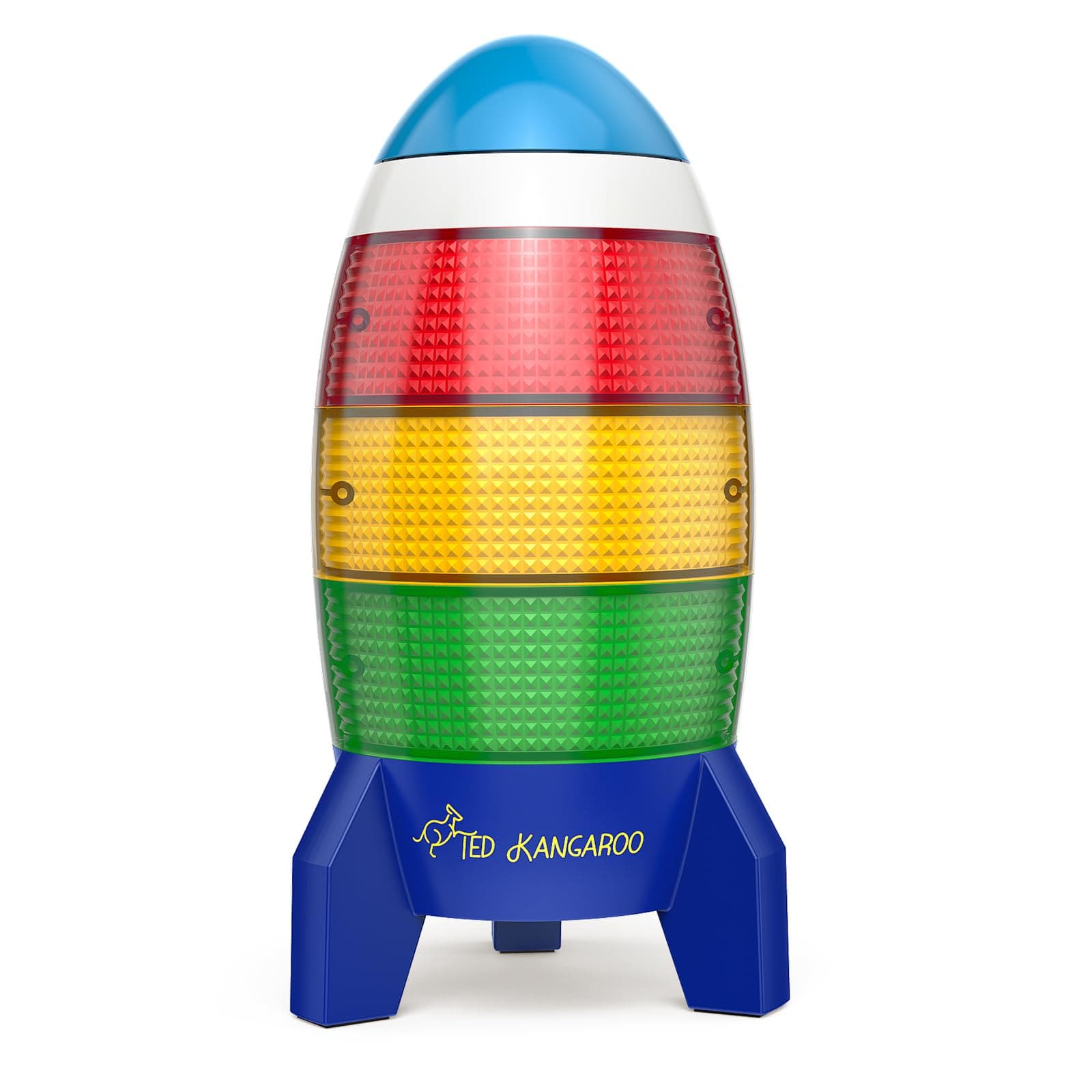 Countdown Timer! Blast Off Visual Timer for Kids with Audio Rocket, 0-24 Hour Countdown, Memory Function, Red Yellow Green Light, Easy Setup, Battery Operated for Classroom and Home Use