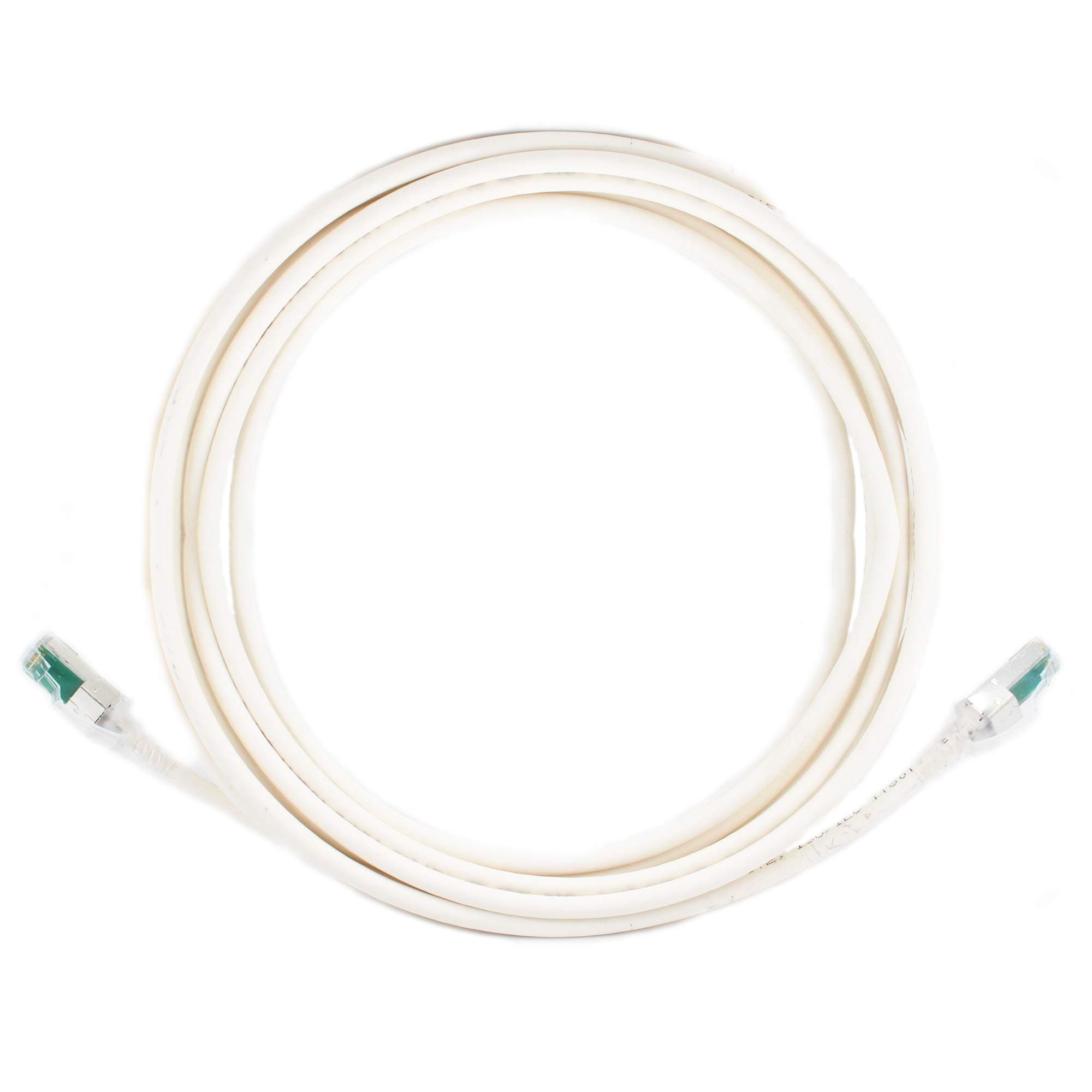 Siemon ZM6A-S05M-02 ZMAX Shielded CAT6A Patch Cable, S/FTP, RJ45, LSZH, 16.4-Feet, White