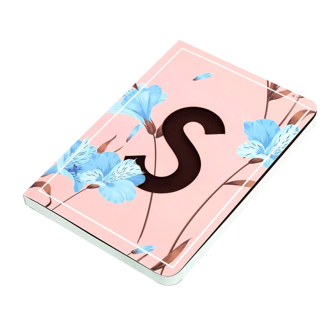 DOODLE Initial S Premium Soft Bound Notebook Diary for Girls and Women (B6,192 Theme Based Ruled Pages, 80 GSM) Floral Design