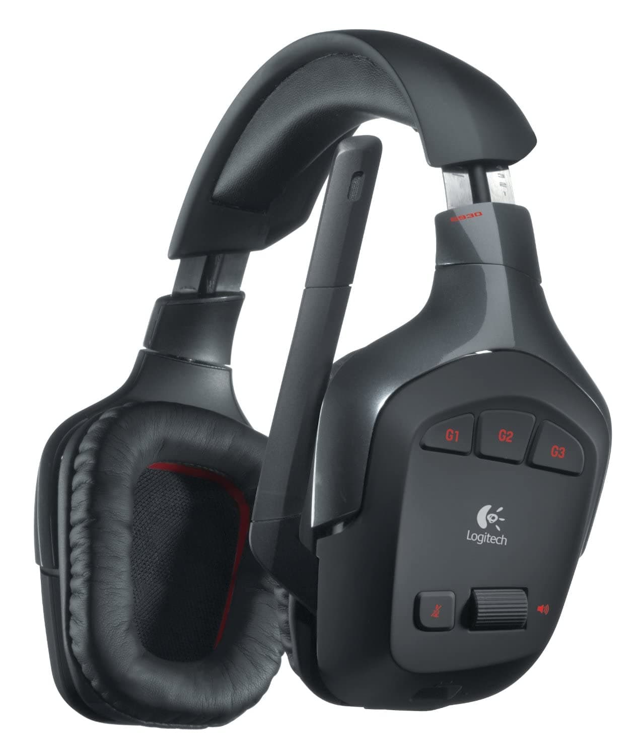 Logitech G930 Wireless Gaming Headset for PC - Black
