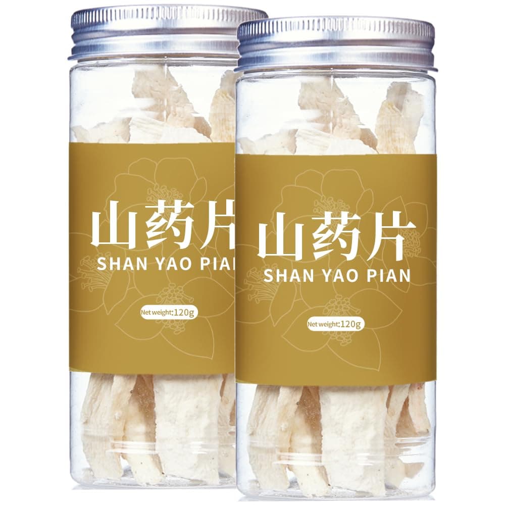 DOZO Dried Yam 240g/8.47oz Shan Yao Huai Shan Dried Yam Sulfur-Free Herbal Tea Congee and Soup Ingredients 铁棍山药 山药干 怀山药 淮山药