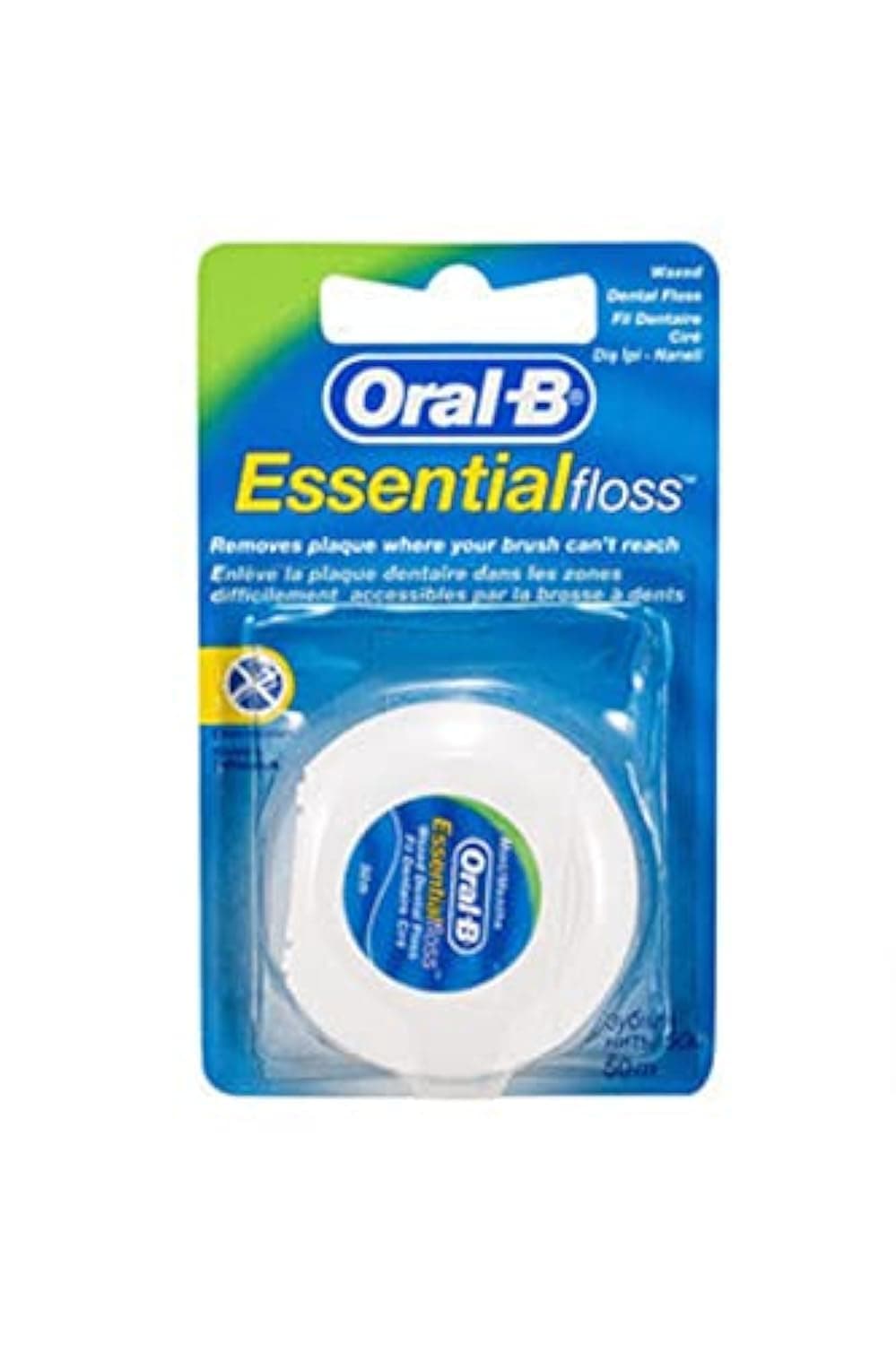 Essential Floss Mint Waxed 50, Medium