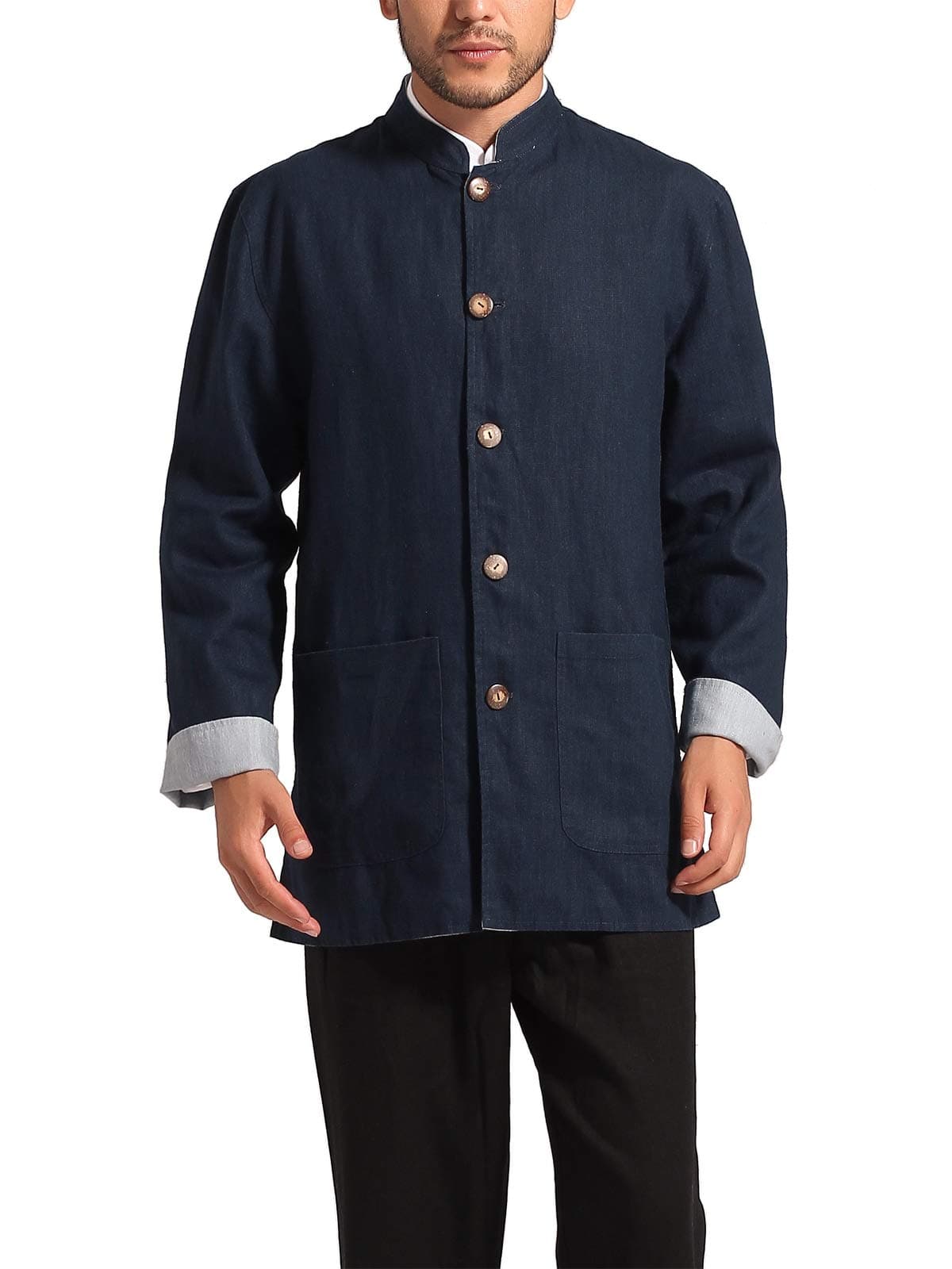 BitablueMen's Reversible Mao Suit Style Jacket
