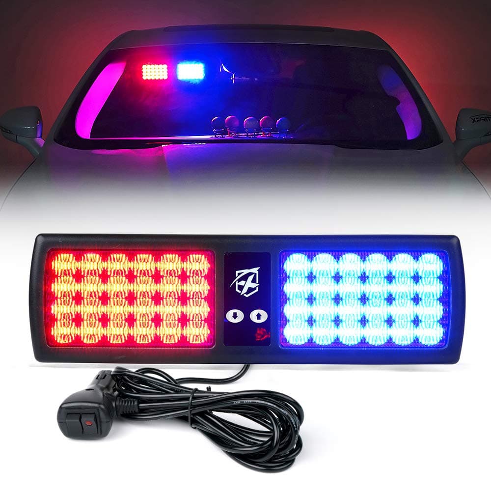 Xprite 48LED Visor Strobe Lights
