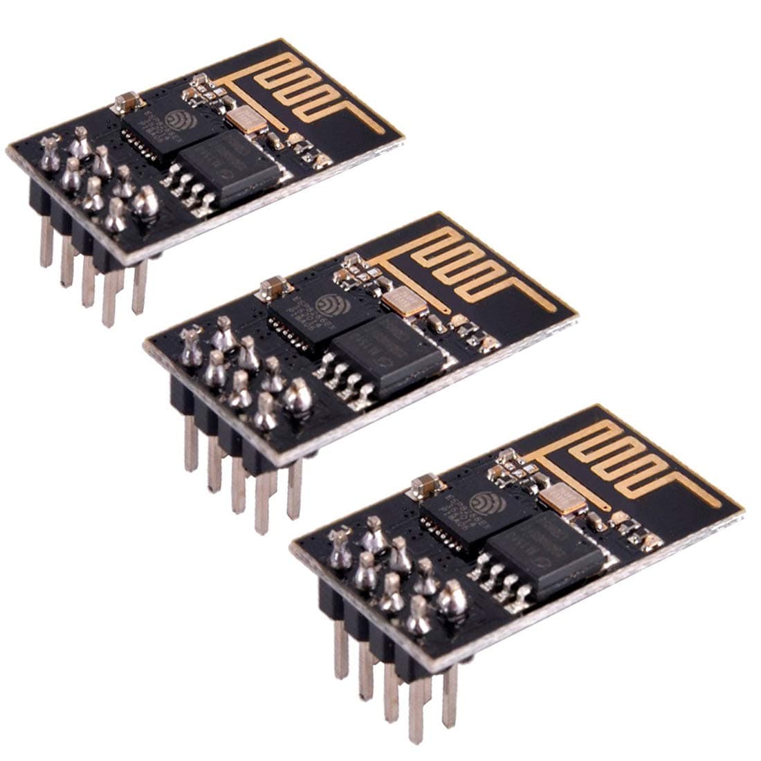 3pcs ESP8266 ESP-01 Serial WiFi Wireless Transceiver Wireless Module Development Board LWIP AP+STA Compatible with Arduino