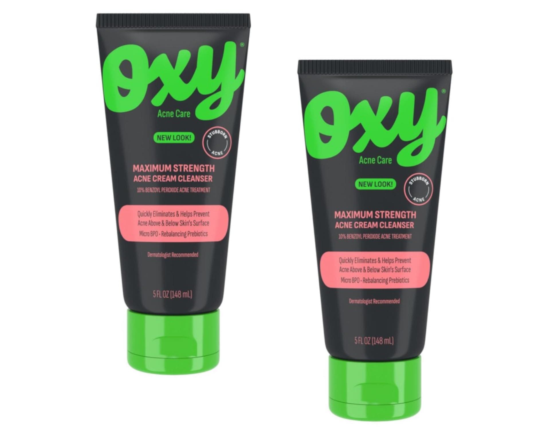 OXY Acne Medication Maximum Action Advanced Face Wash, Advanced Face Wash 5oz (Pack of 2)