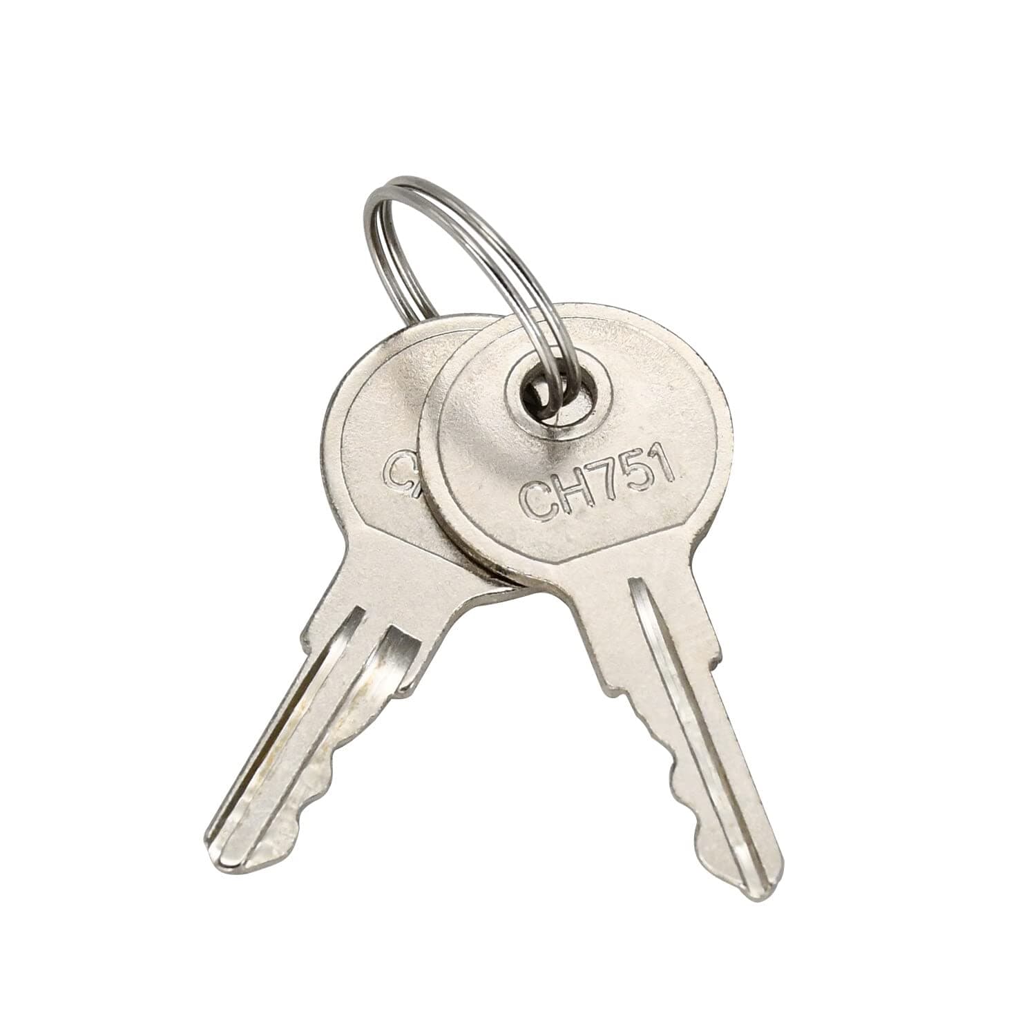 2 Pcs CH751 751CH Controller Door Keys Compatible with T-Handles Side Boxes RV Campers Storage Lockers Boats Display Cases