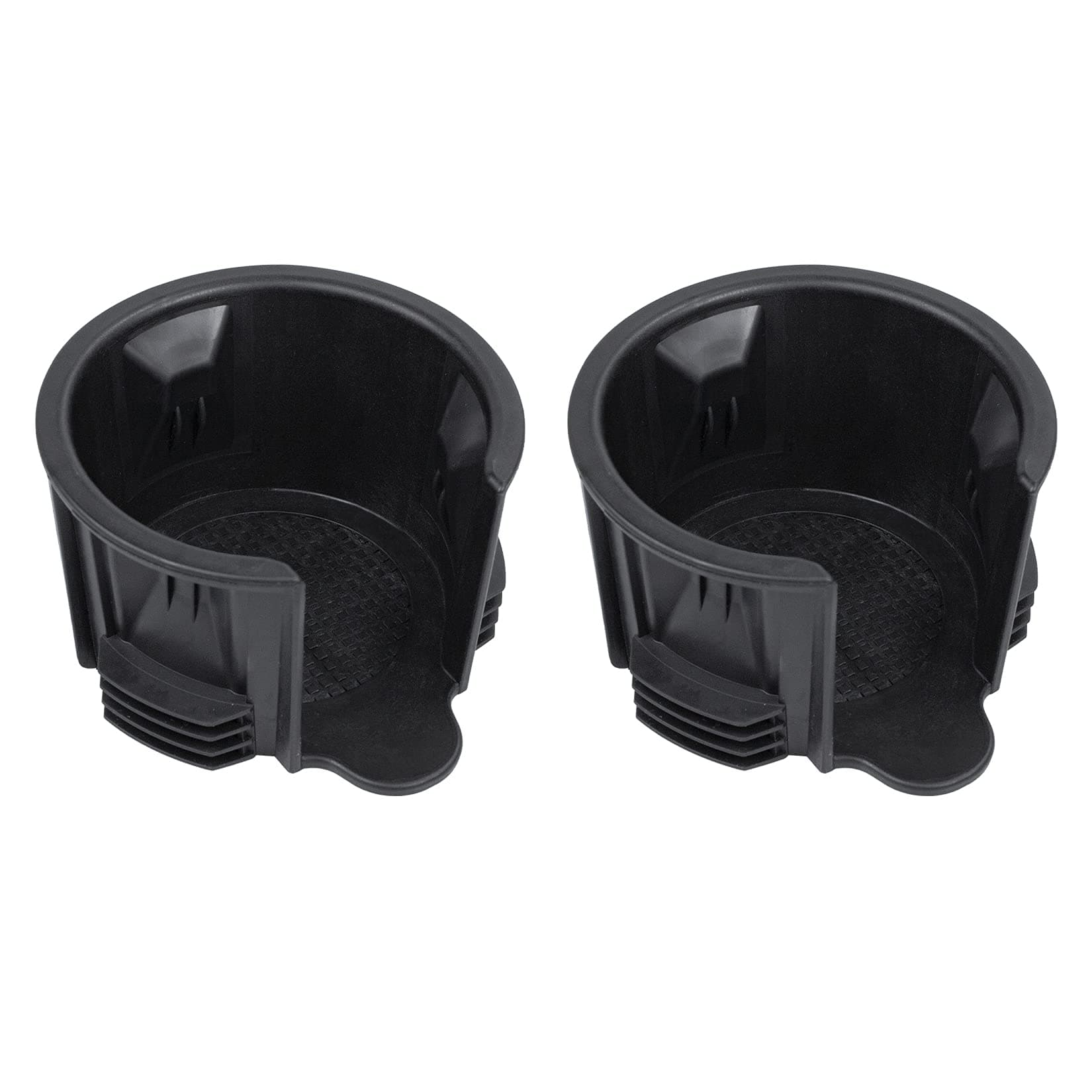 2PCS Central Console Cup Holder Insert Compatible with Land Rover Range Rover/Range Rover Sport / LR3 / LR4 LR021330 Black