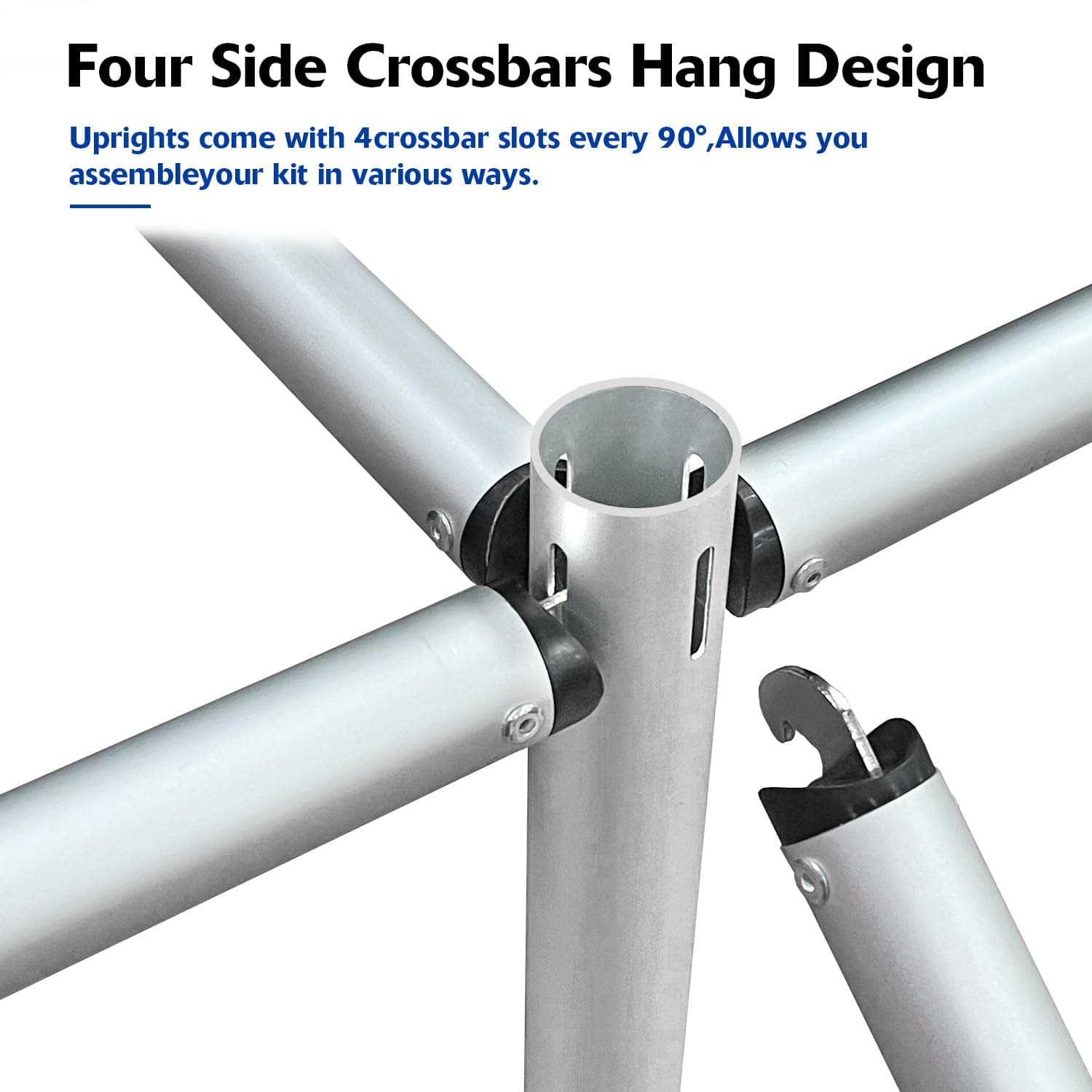 Heavy Duty Pipe and Drape Backdrop Stand Kit, 8ft x 10ft, Black, Wedding & Birthday Occasion, Metal Frame with Curtains & Poles