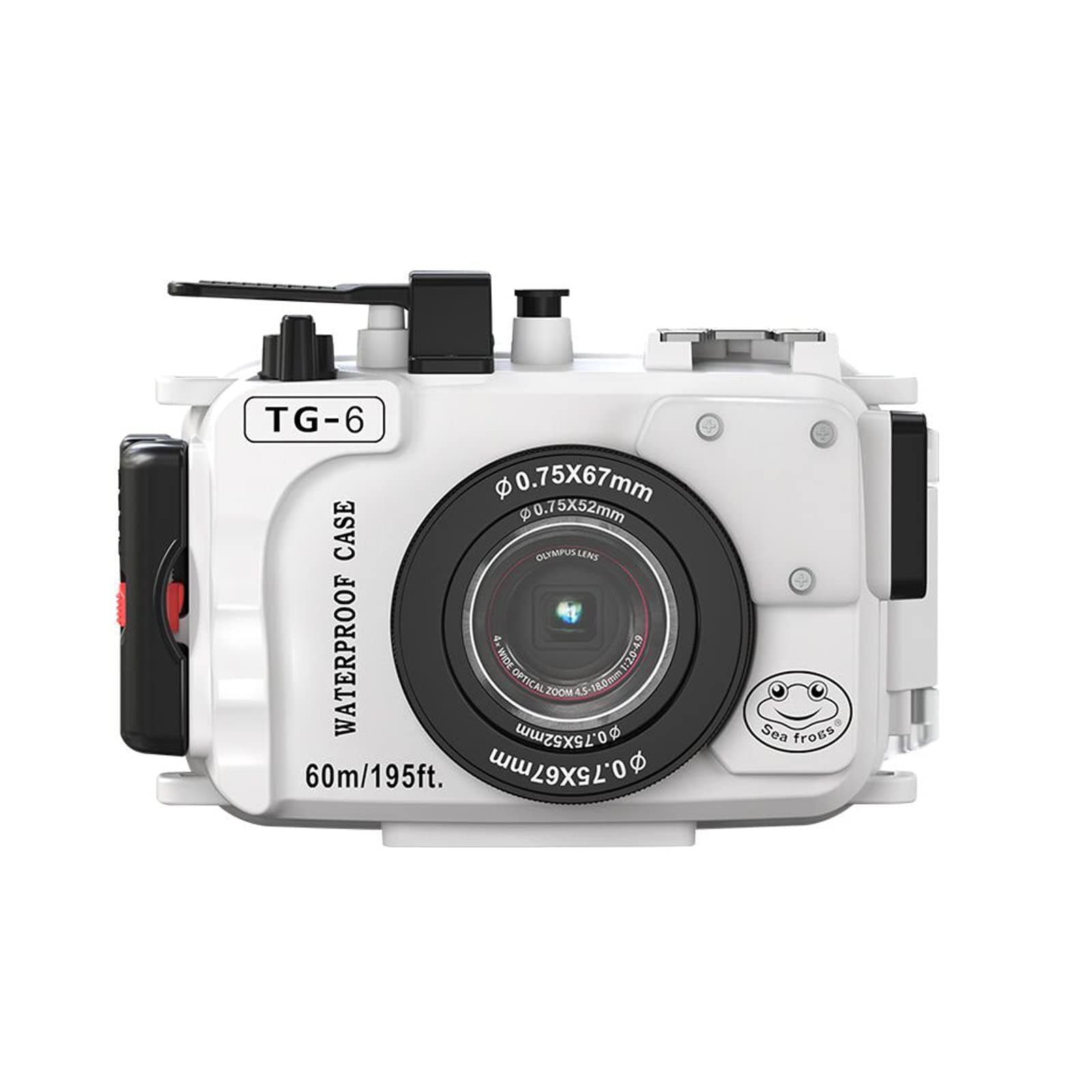 waterproof case,Camera Waterproof Housing Diving Case Protective Shell Underwater 60m/195ft Replacement for Olympus TG-6 Camera