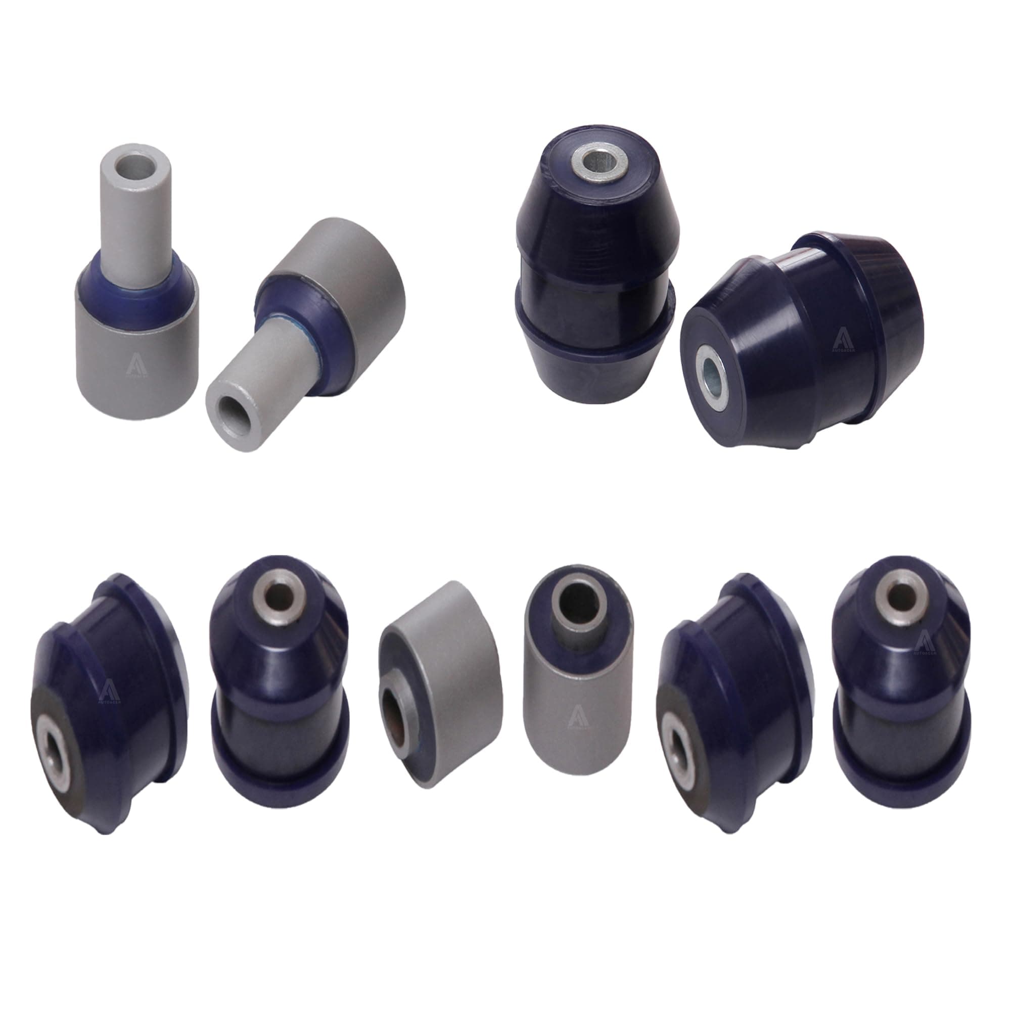 Front Upper & Lower Control Arm Polyurethane Bushing Kit 10 pcs Left & Right for LS460 LS600H RWD. Compatible with 48610-59135, 48630-59135, 48620-59015, 48640-59015, 48640-50070