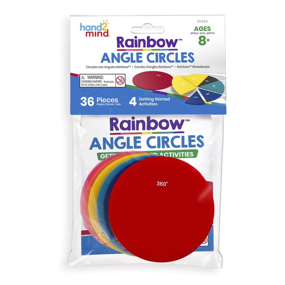 Learning Resources Rainbow Angle Circles Single Set, 91486