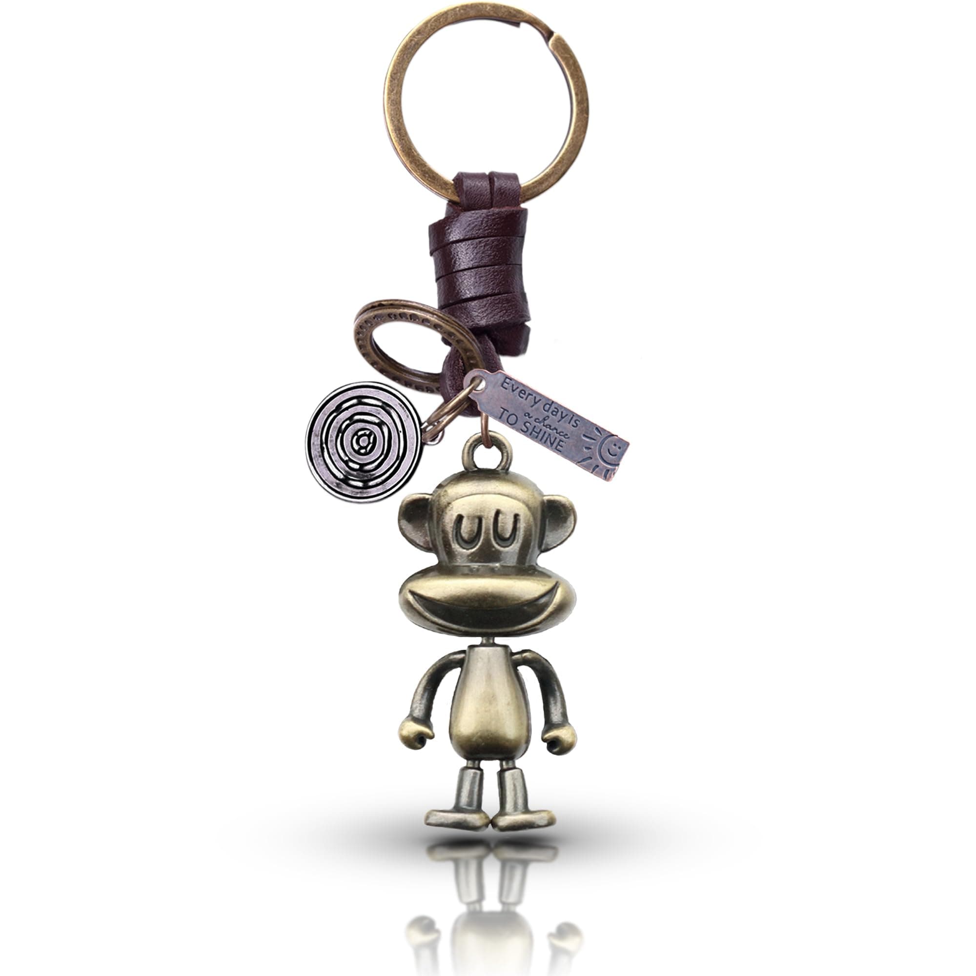 Personalised Monkey Keyring Gift | Custom Engraved Monkey Keychain | Cute Monkey Charm Key Ring for Women & Men | Funny Gift Idea